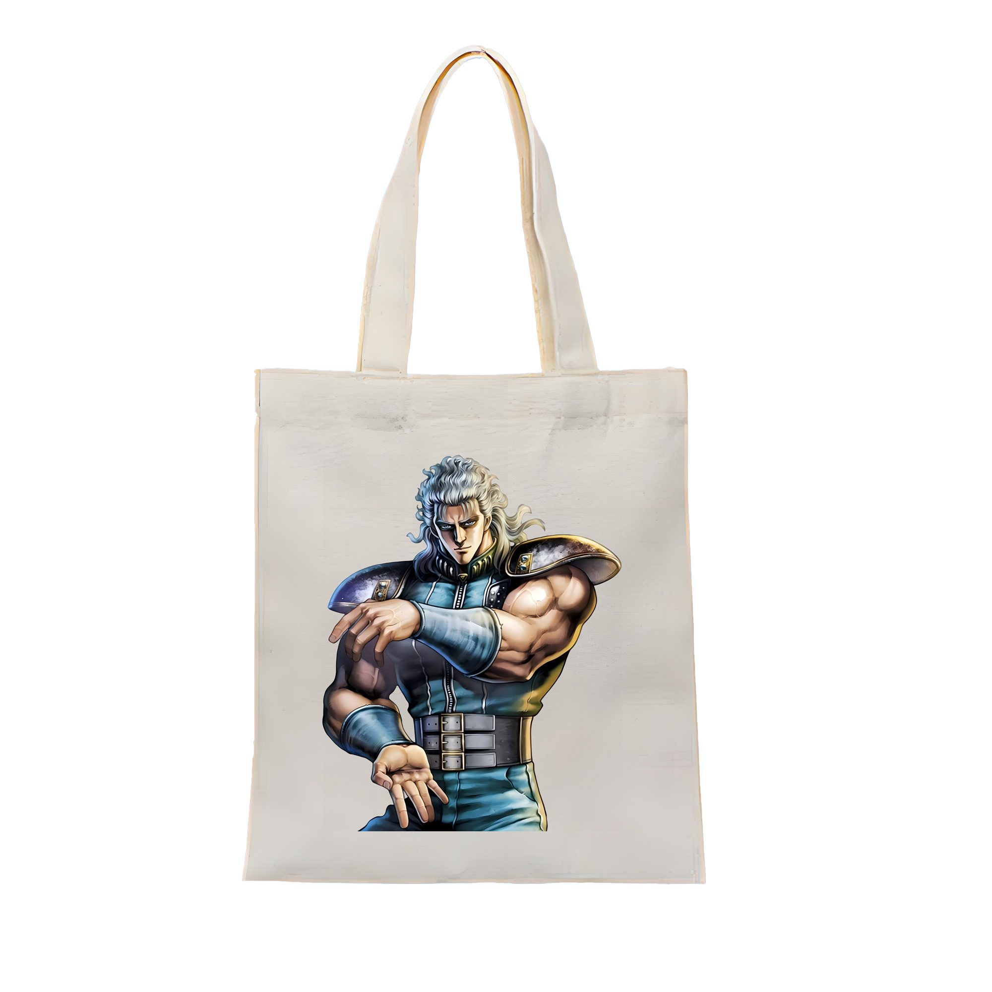 （画像用） 北斗の拳 Fist of the North Star 縦型キャンバス生地手提げバッグ　トートバッグ