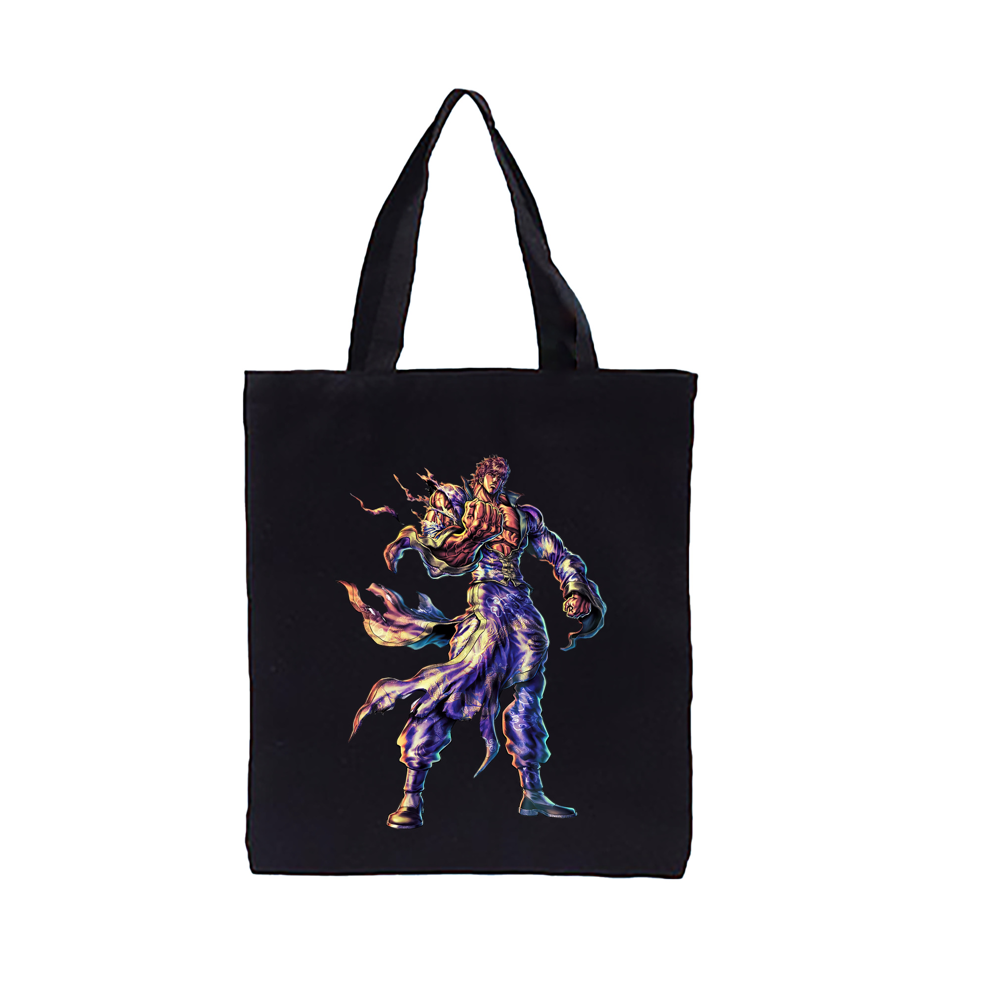 （画像用） 北斗の拳 Fist of the North Star 縦型キャンバス生地手提げバッグ　トートバッグ