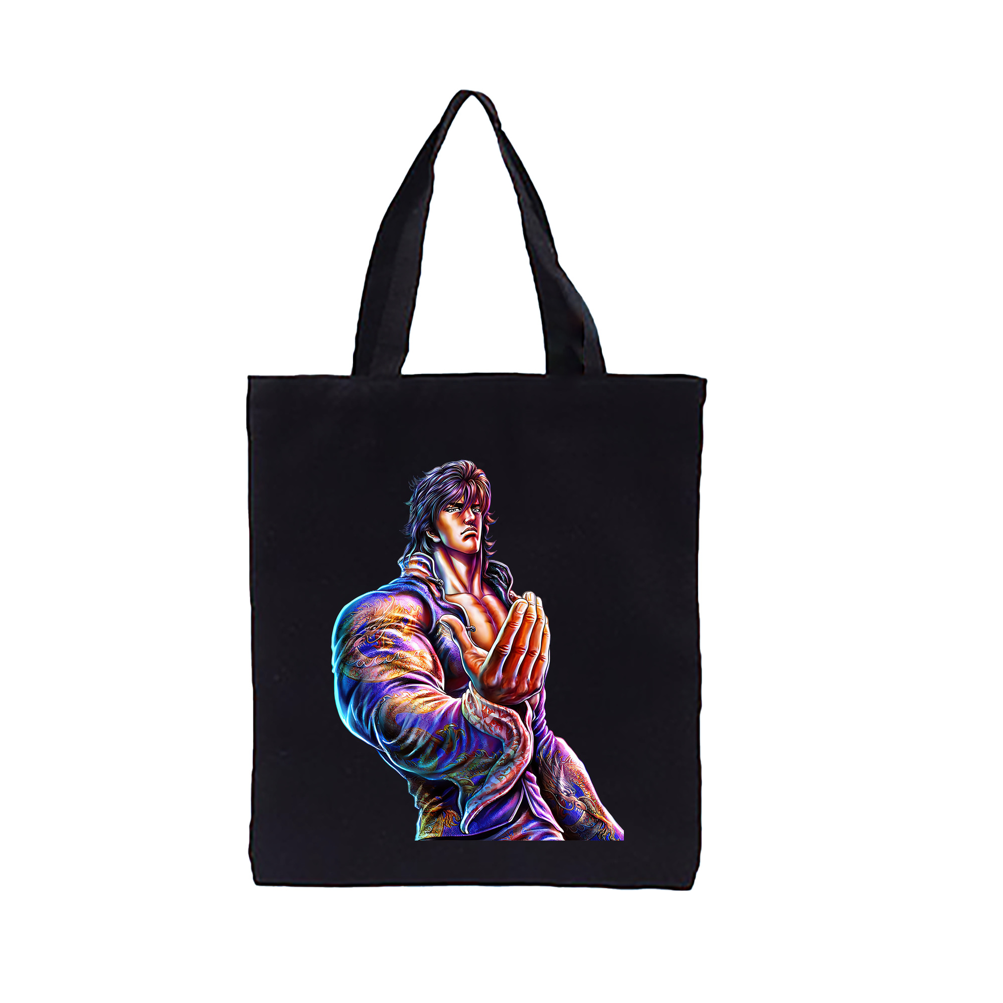 （画像用） 北斗の拳 Fist of the North Star 縦型キャンバス生地手提げバッグ　トートバッグ