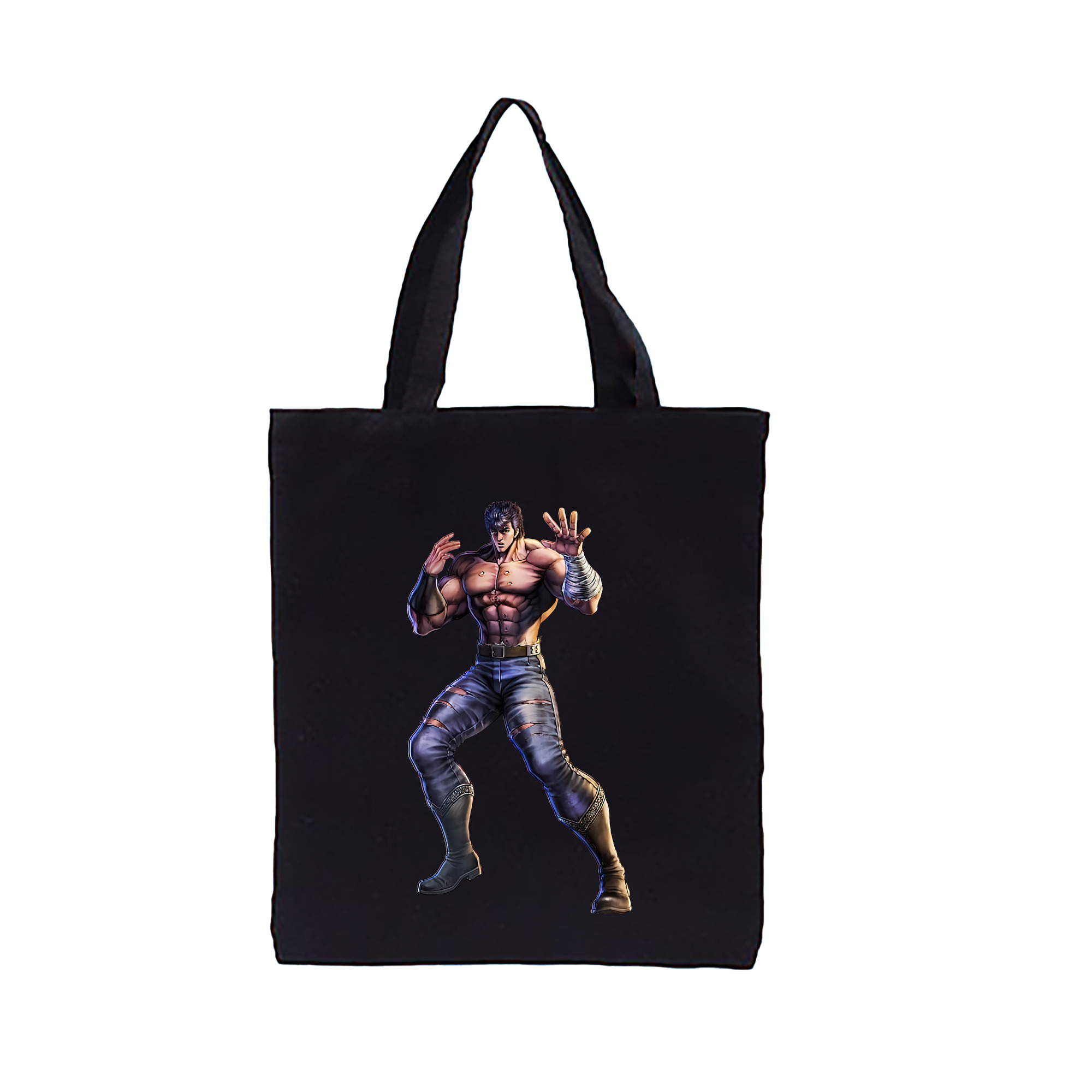 （画像用） 北斗の拳 Fist of the North Star 縦型キャンバス生地手提げバッグ　トートバッグ
