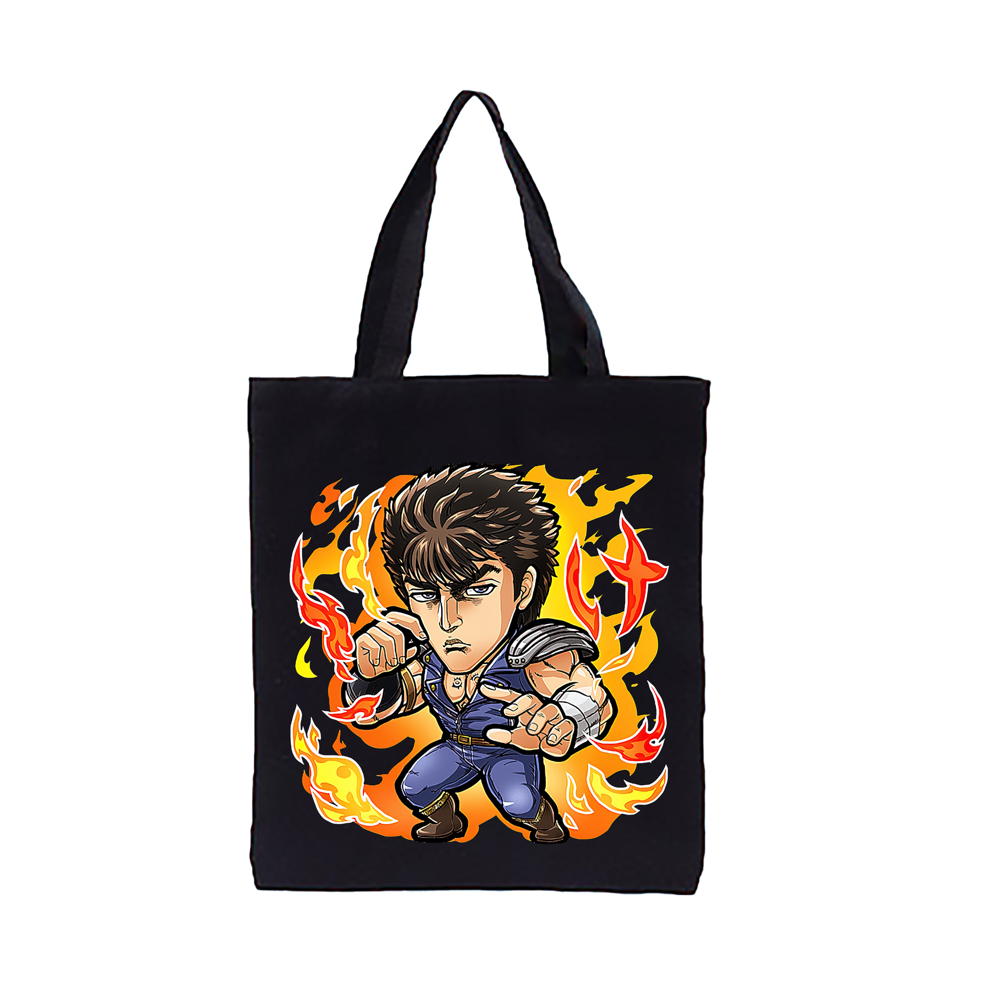 （画像用） 北斗の拳 Fist of the North Star 縦型キャンバス生地手提げバッグ　トートバッグ