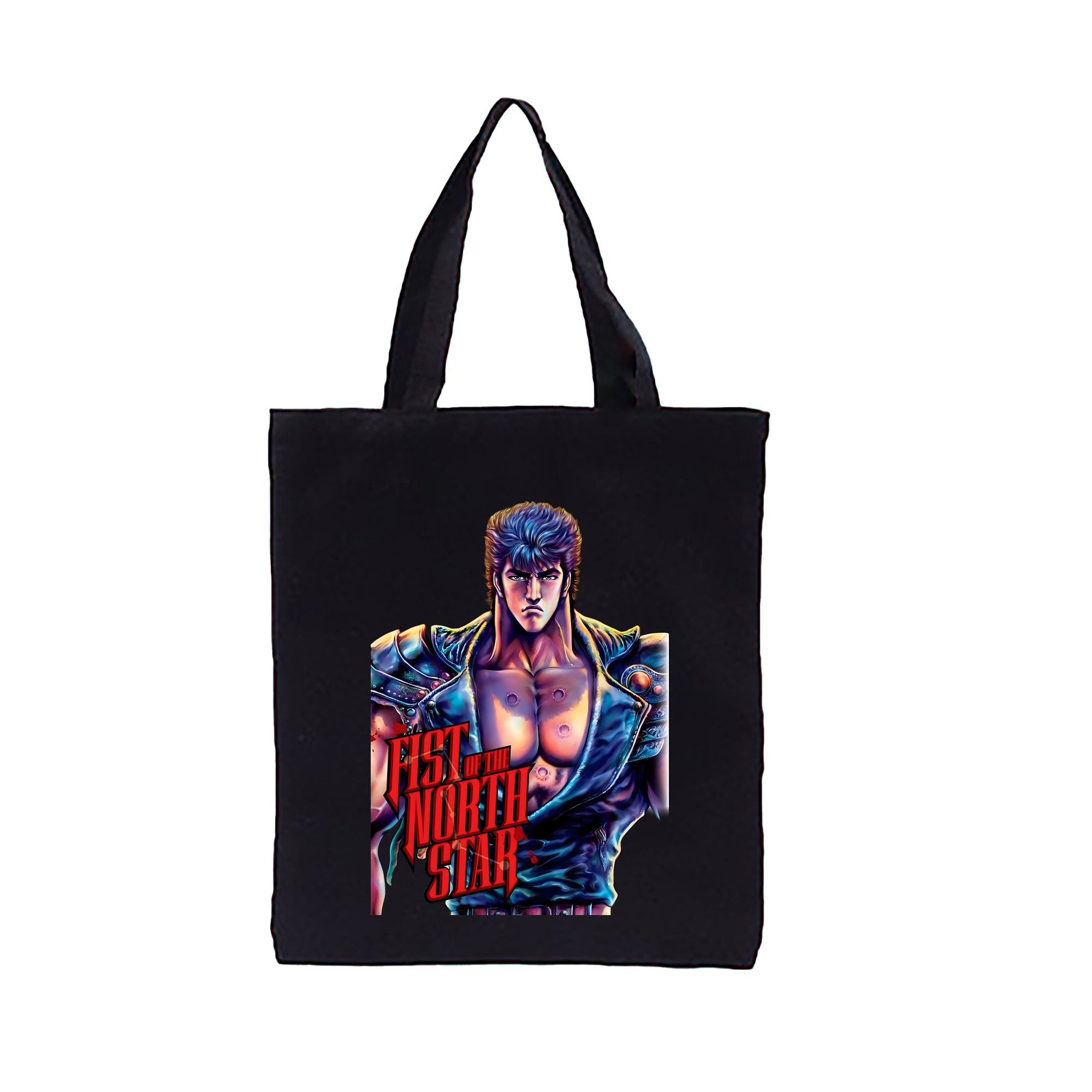 （画像用） 北斗の拳 Fist of the North Star 縦型キャンバス生地手提げバッグ　トートバッグ