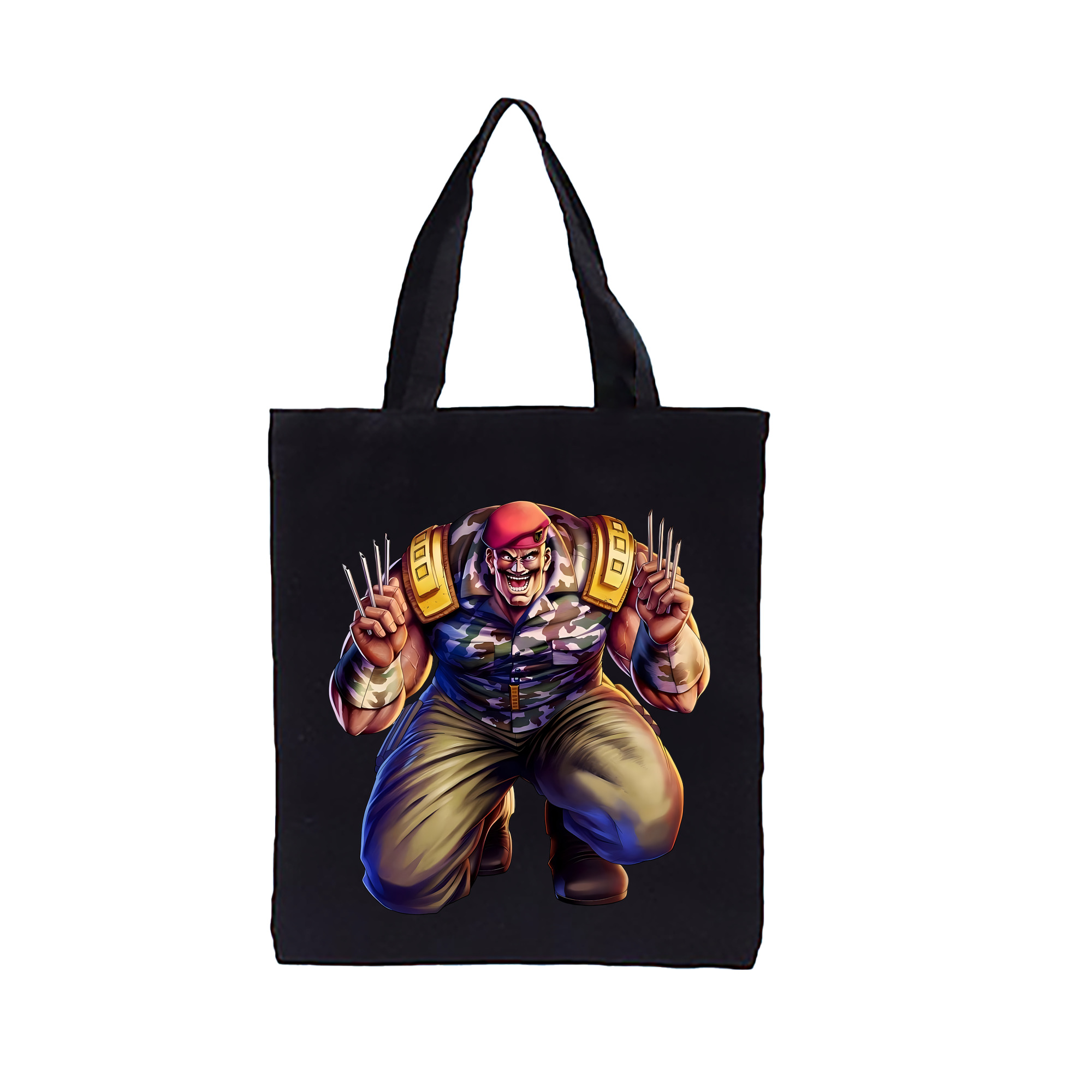 （画像用） 北斗の拳 Fist of the North Star 縦型キャンバス生地手提げバッグ　トートバッグ