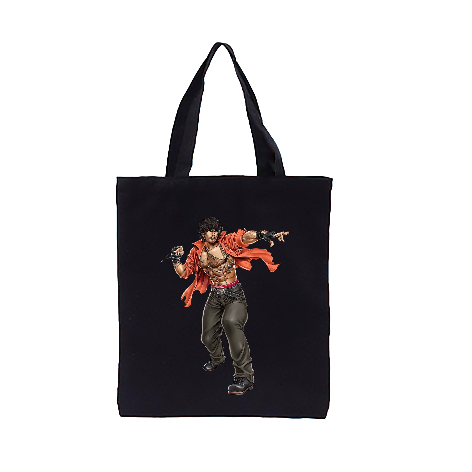 （画像用） 北斗の拳 Fist of the North Star 縦型キャンバス生地手提げバッグ　トートバッグ