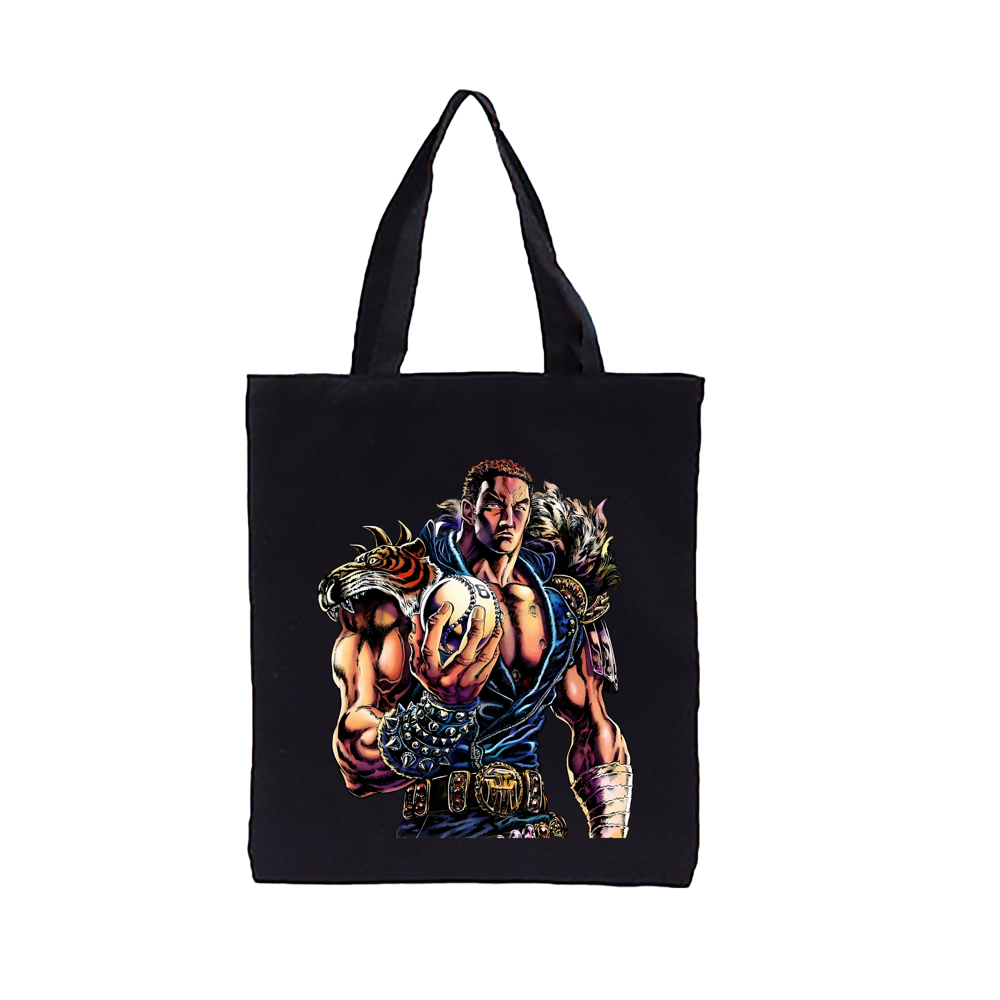 （画像用） 北斗の拳 Fist of the North Star 縦型キャンバス生地手提げバッグ　トートバッグ