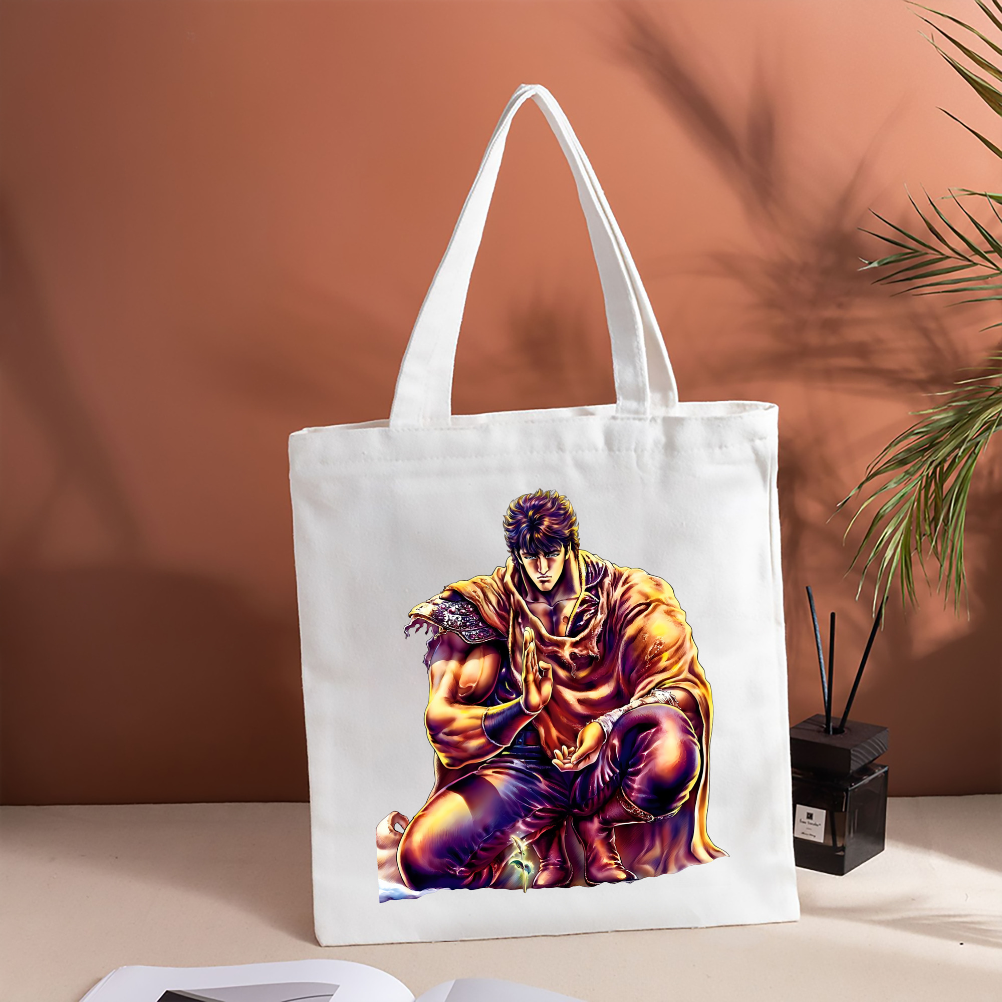 北斗の拳 Fist of the North Star 縦型キャンバス生地手提げバッグ　トートバッグ