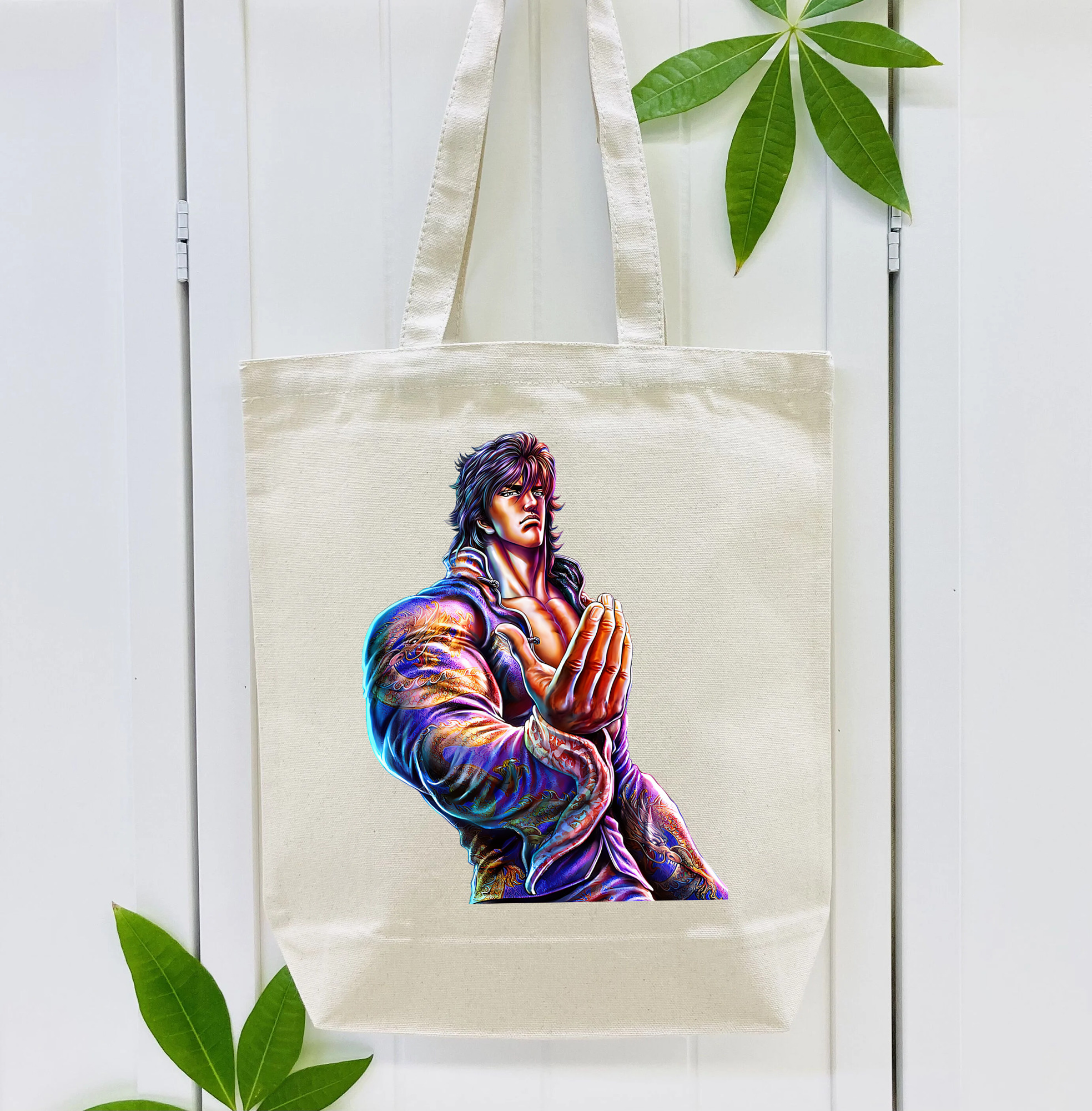北斗の拳 Fist of the North Star 縦型キャンバス生地手提げバッグ　トートバッグ