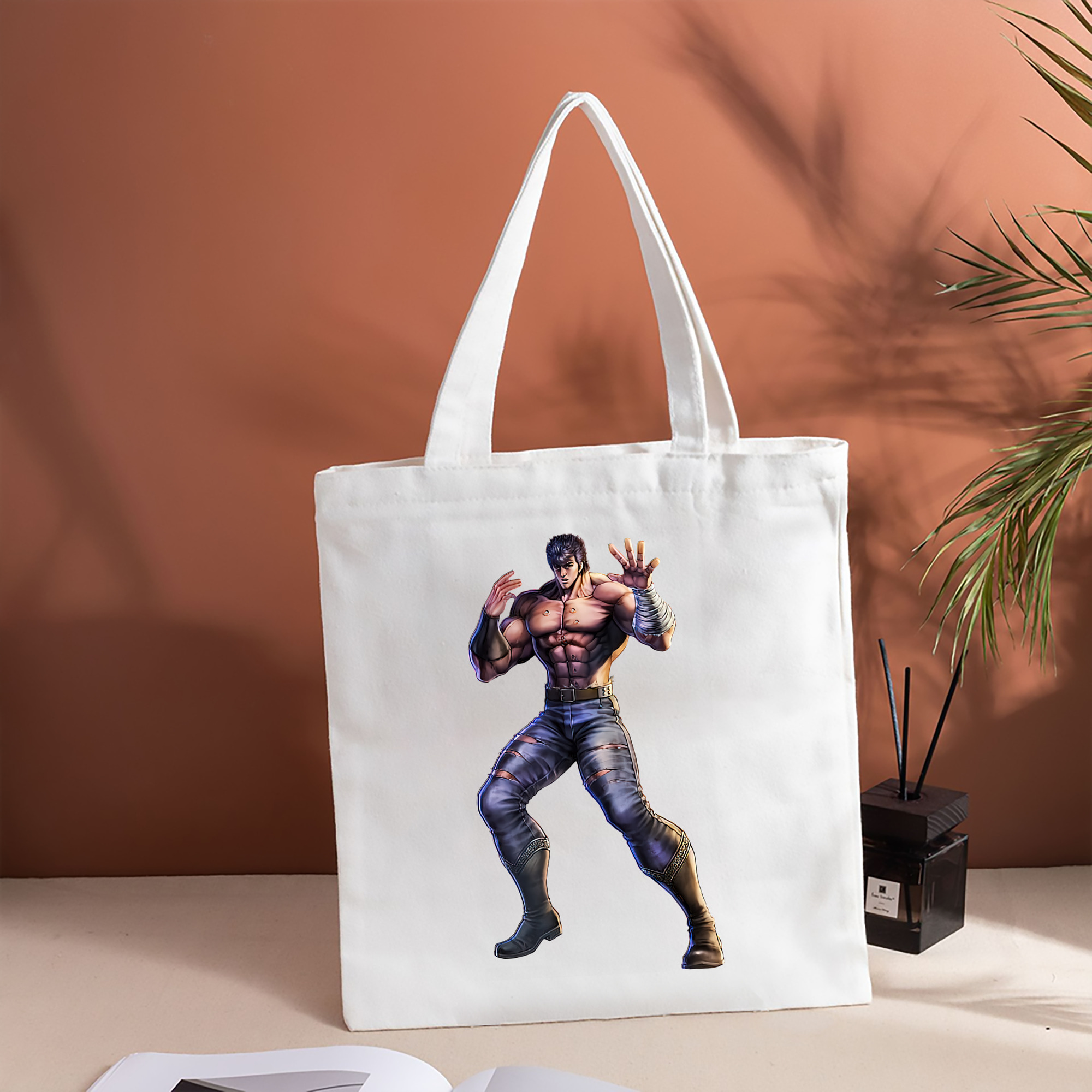 北斗の拳 Fist of the North Star 縦型キャンバス生地手提げバッグ　トートバッグ