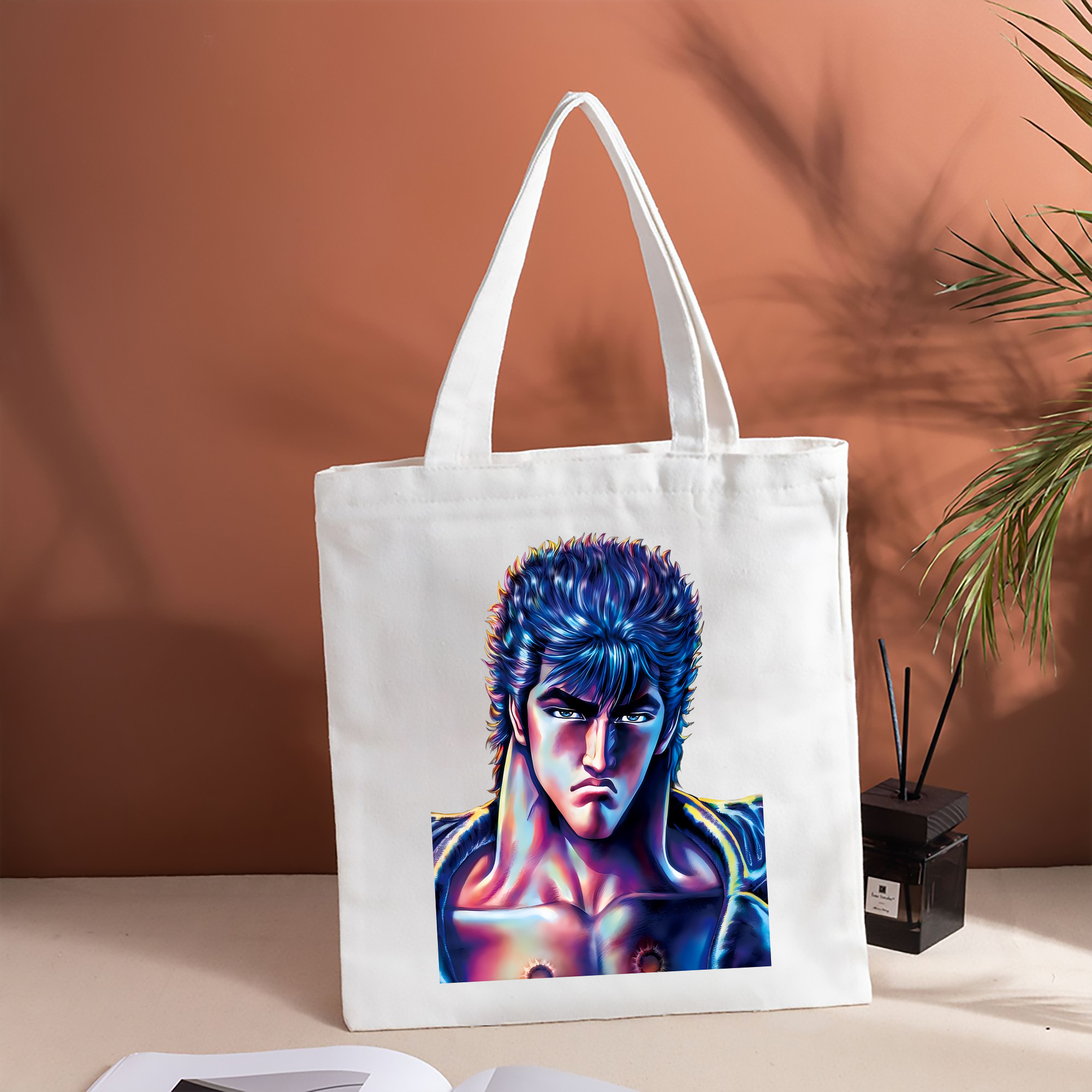 北斗の拳 Fist of the North Star 縦型キャンバス生地手提げバッグ　トートバッグ