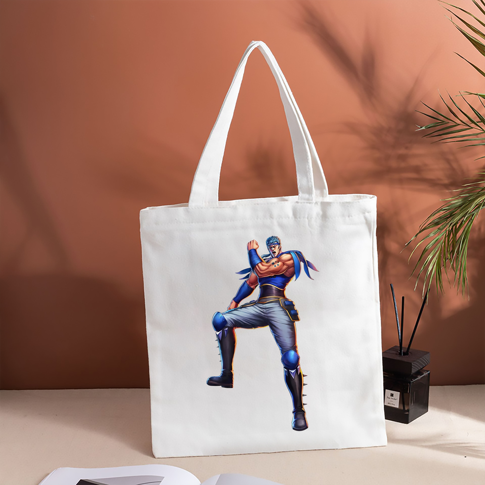 北斗の拳 Fist of the North Star 縦型キャンバス生地手提げバッグ　トートバッグ