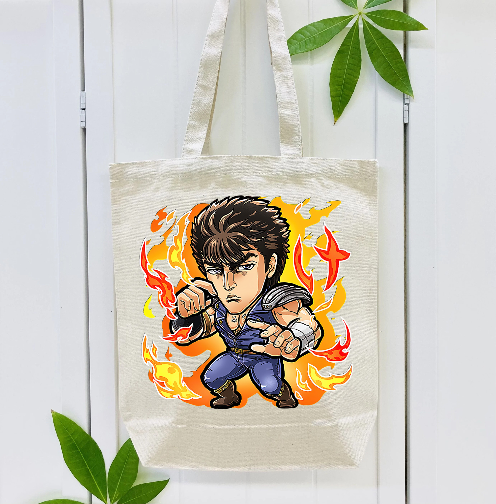 北斗の拳 Fist of the North Star 縦型キャンバス生地手提げバッグ　トートバッグ