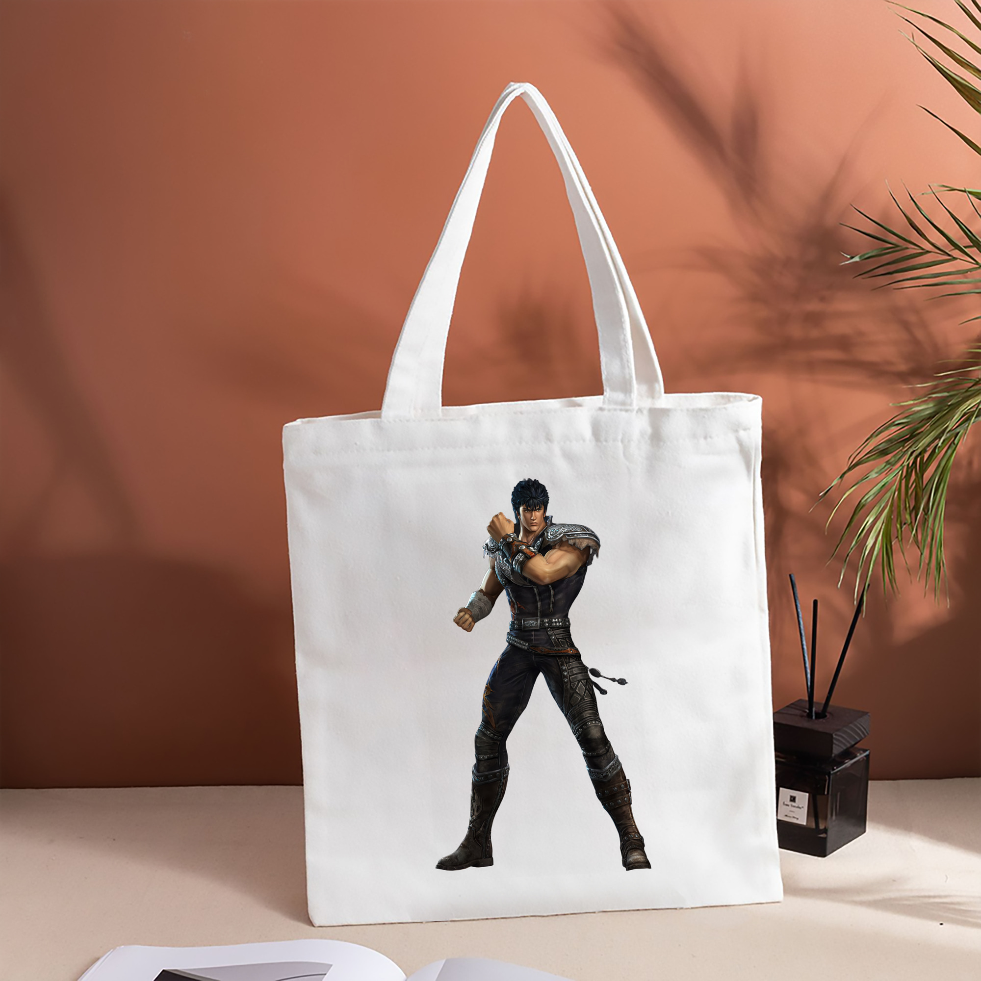 北斗の拳 Fist of the North Star 縦型キャンバス生地手提げバッグ　トートバッグ