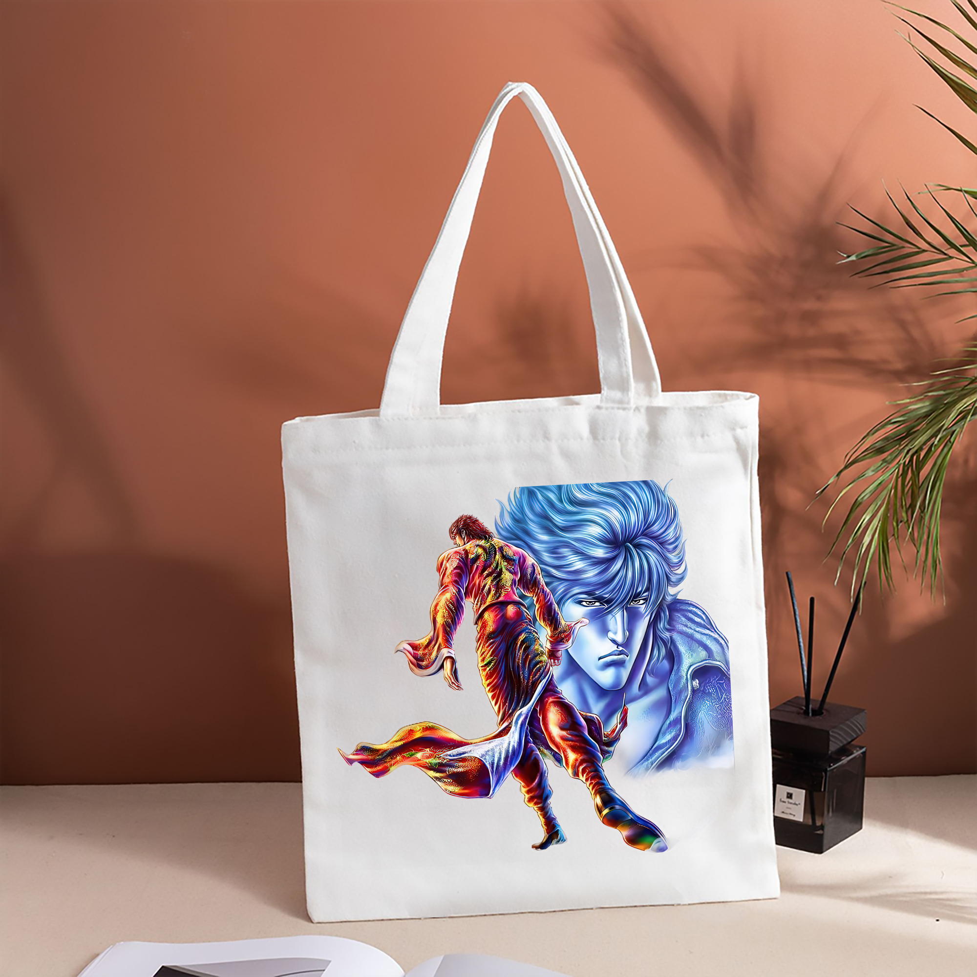 北斗の拳 Fist of the North Star 縦型キャンバス生地手提げバッグ　トートバッグ