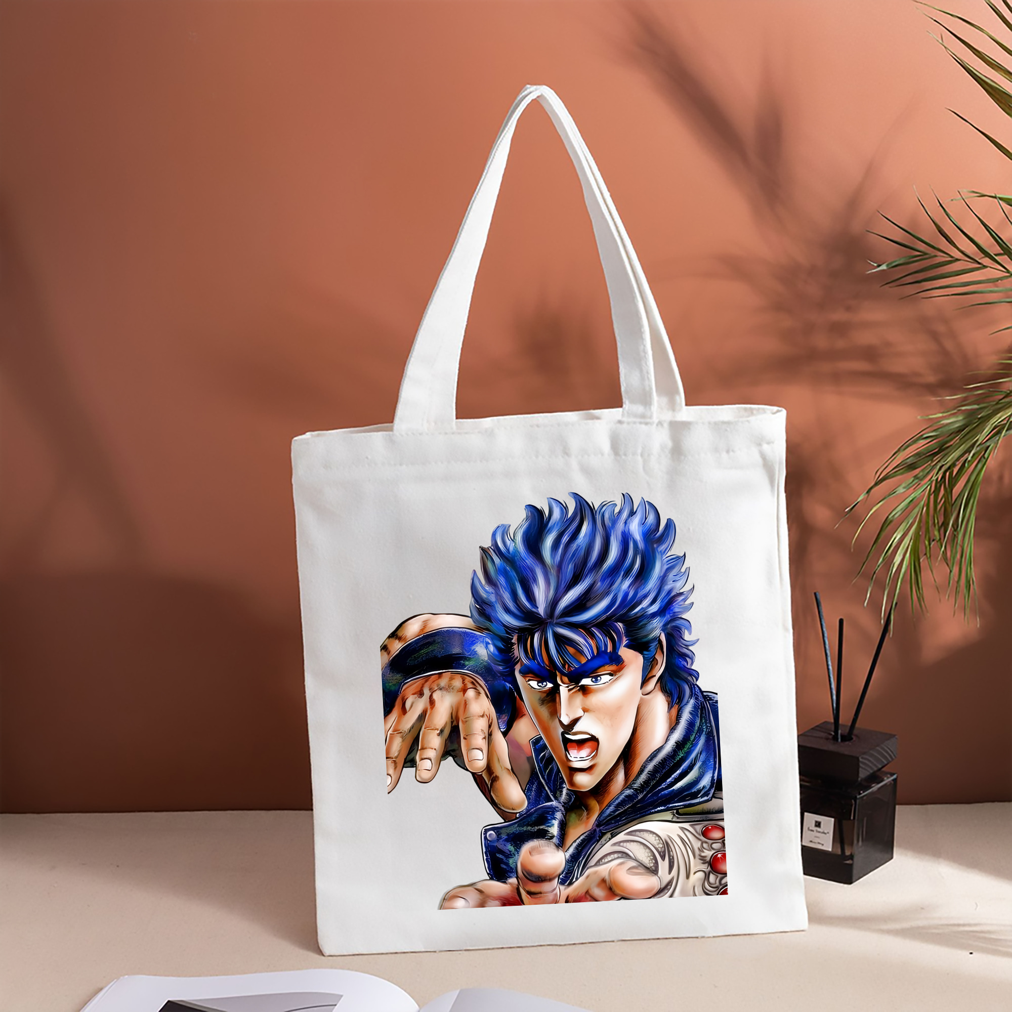 北斗の拳 Fist of the North Star 縦型キャンバス生地手提げバッグ　トートバッグ