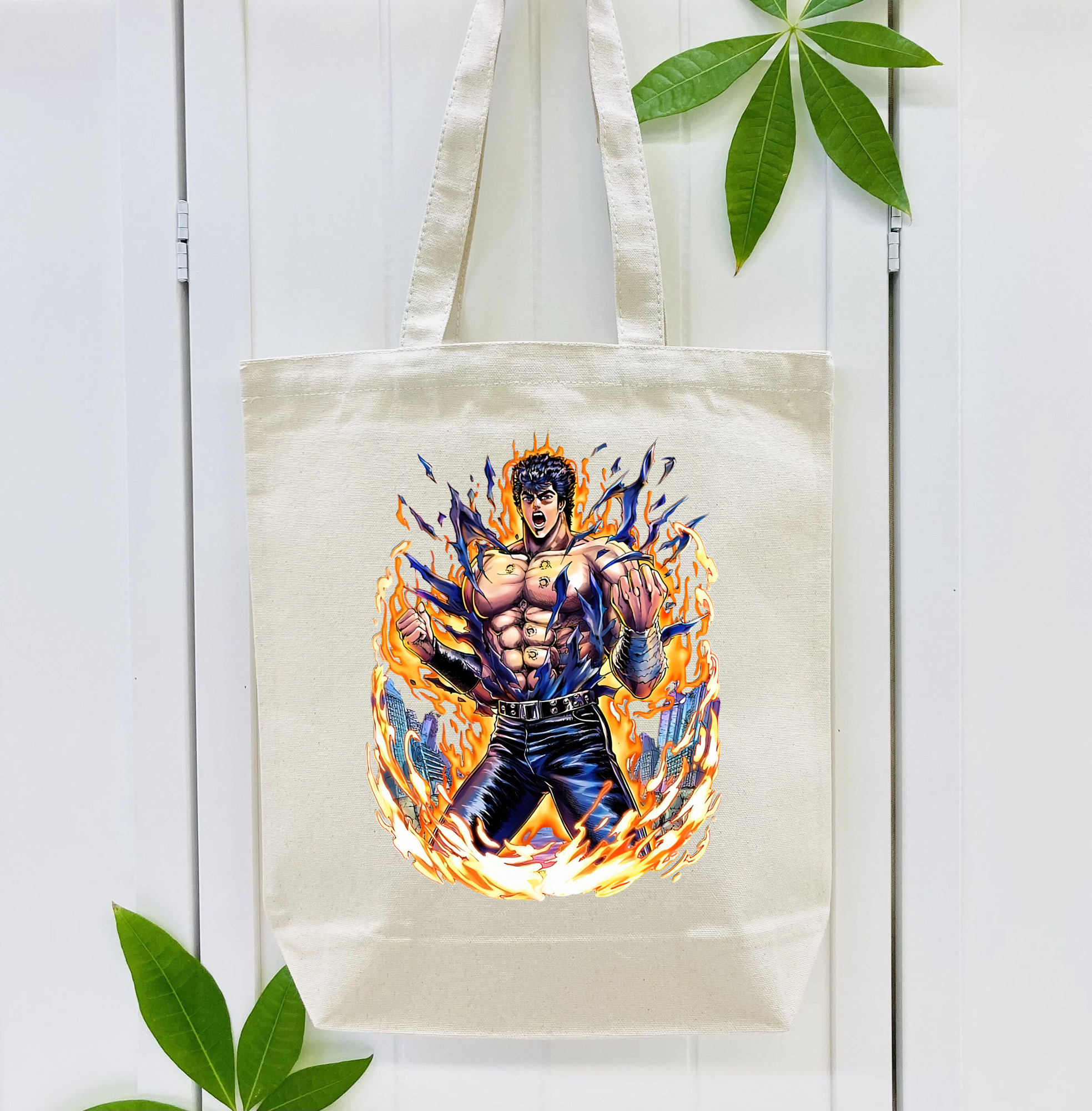 北斗の拳 Fist of the North Star 縦型キャンバス生地手提げバッグ　トートバッグ