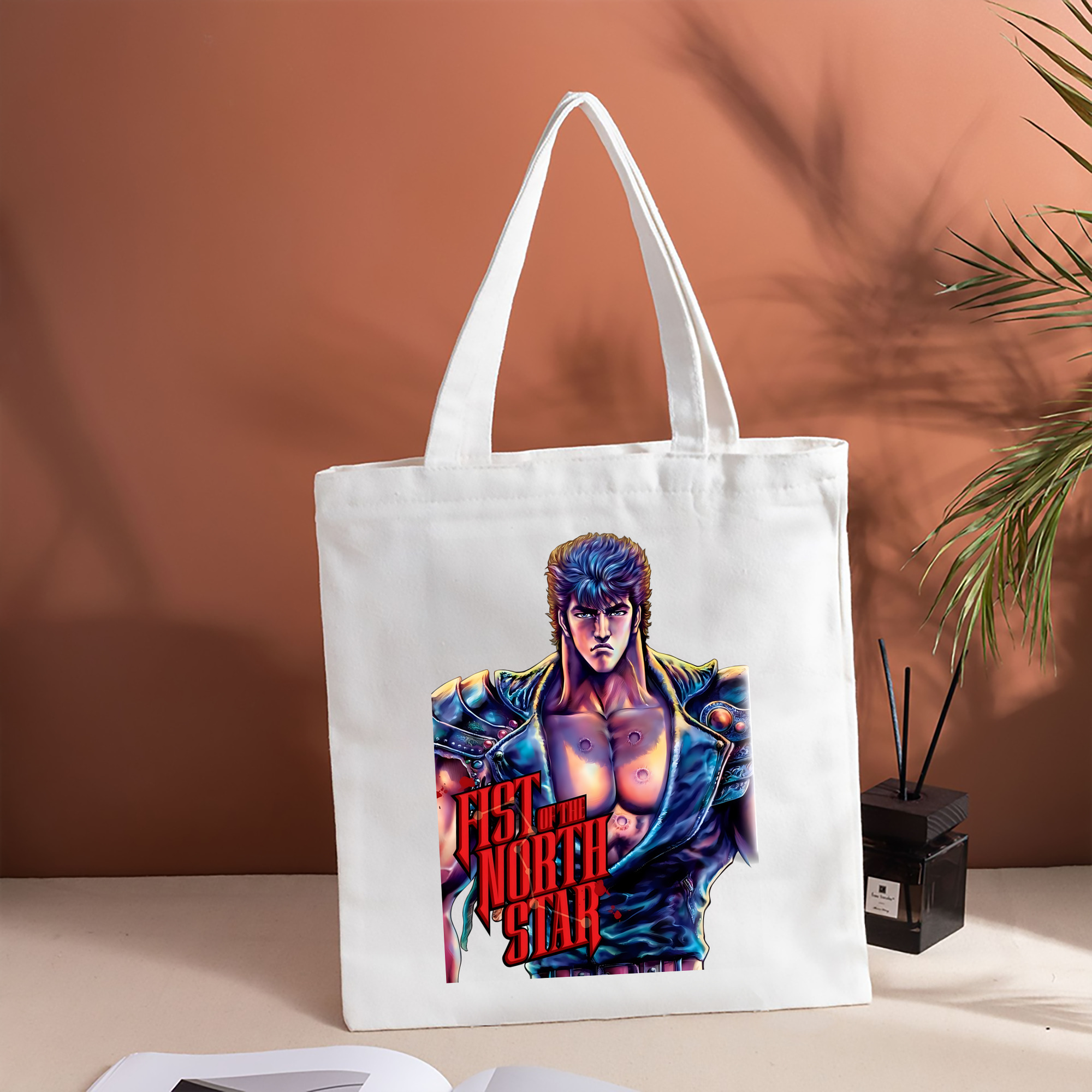 北斗の拳 Fist of the North Star 縦型キャンバス生地手提げバッグ　トートバッグ
