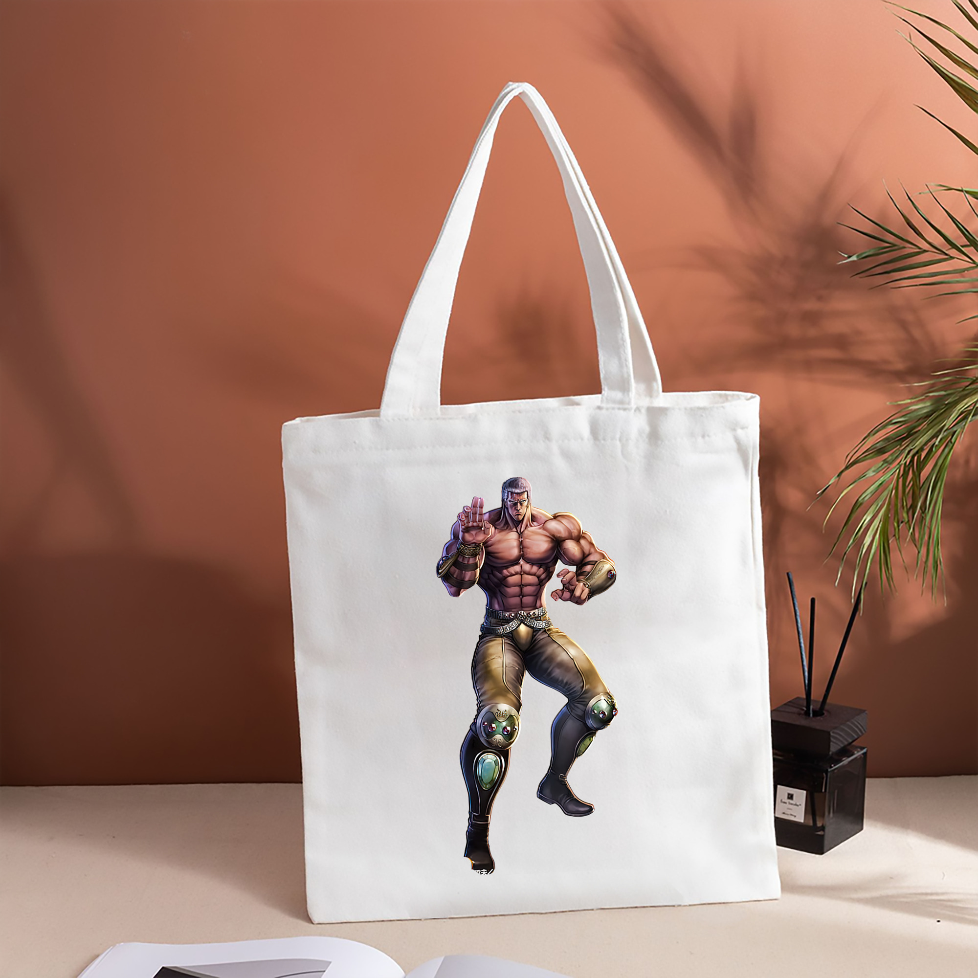 北斗の拳 Fist of the North Star 縦型キャンバス生地手提げバッグ　トートバッグ