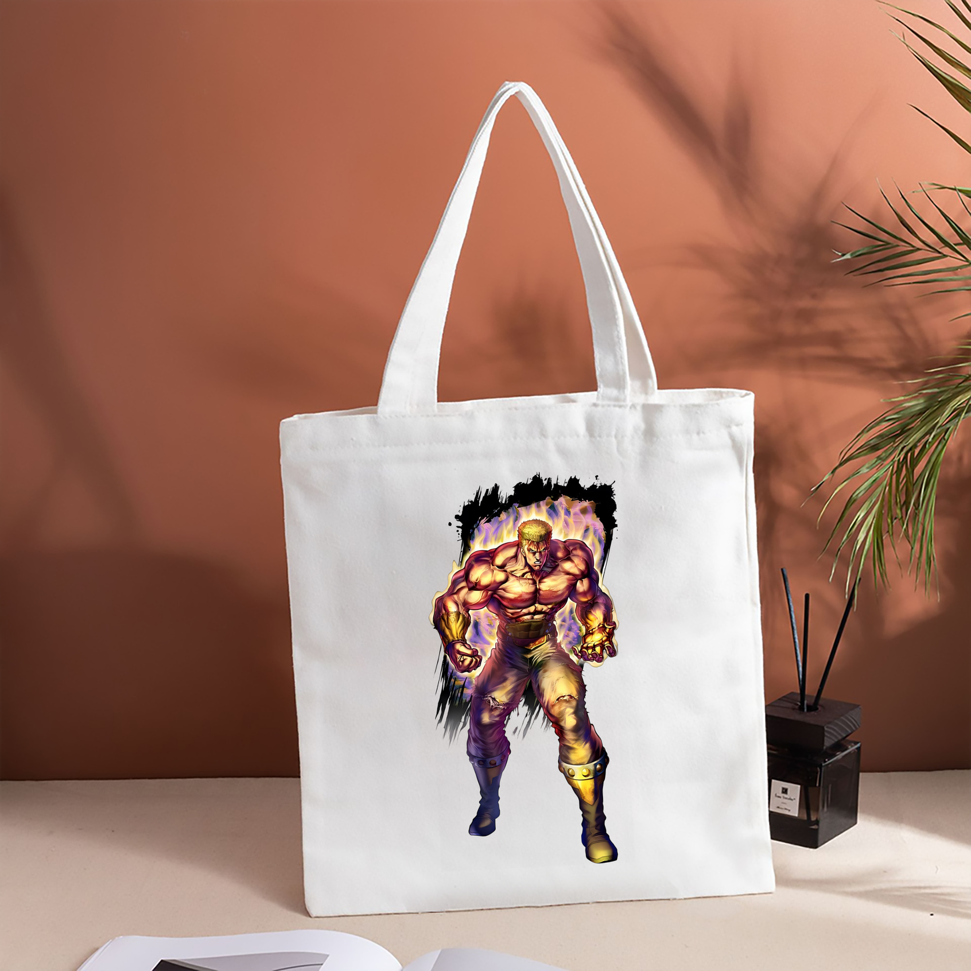 北斗の拳 Fist of the North Star 縦型キャンバス生地手提げバッグ　トートバッグ