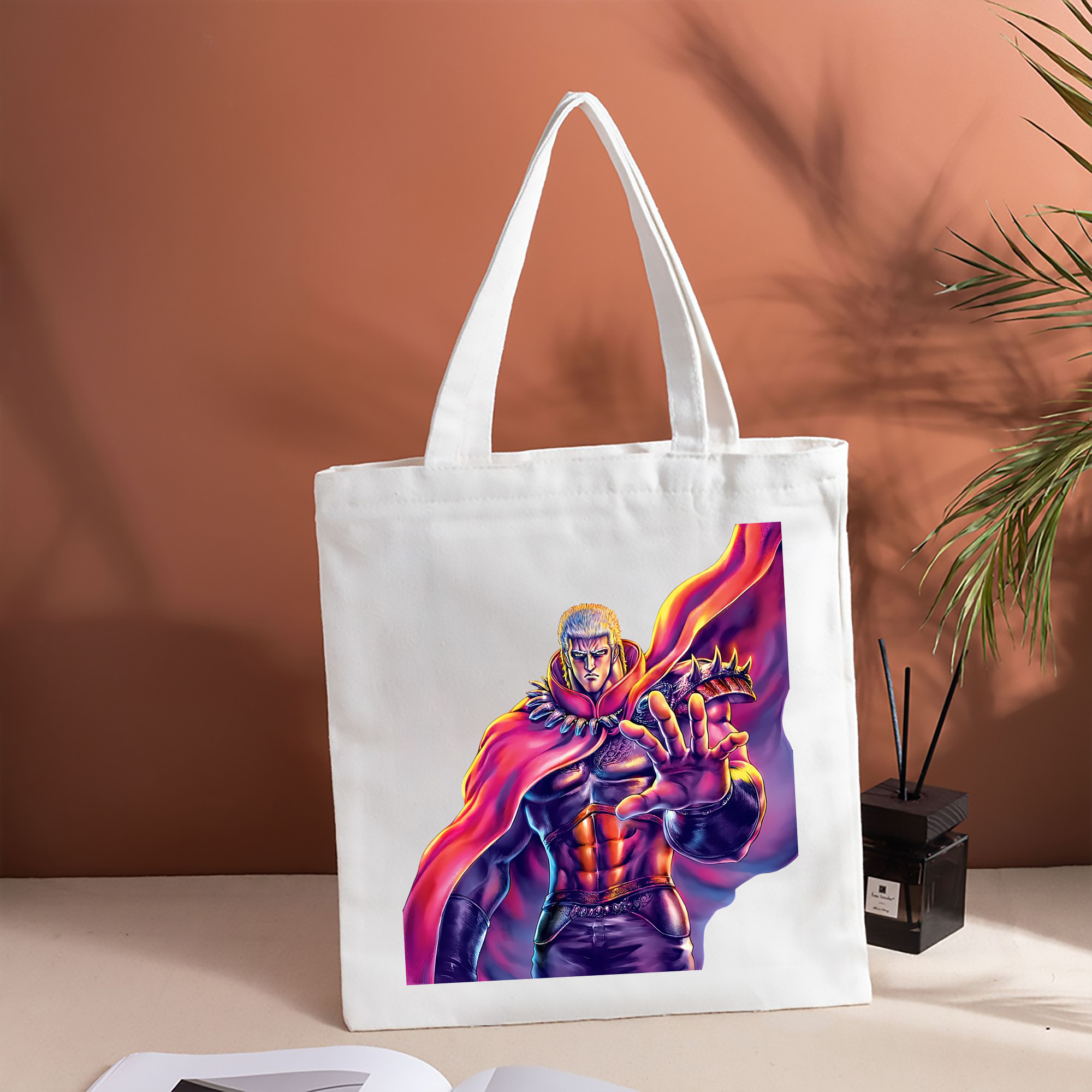 北斗の拳 Fist of the North Star 縦型キャンバス生地手提げバッグ　トートバッグ