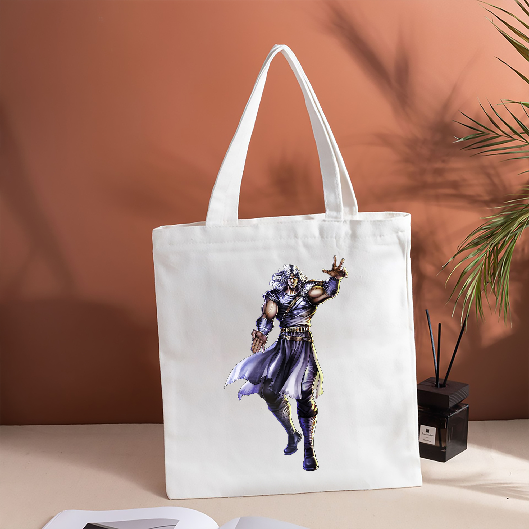 北斗の拳 Fist of the North Star 縦型キャンバス生地手提げバッグ　トートバッグ
