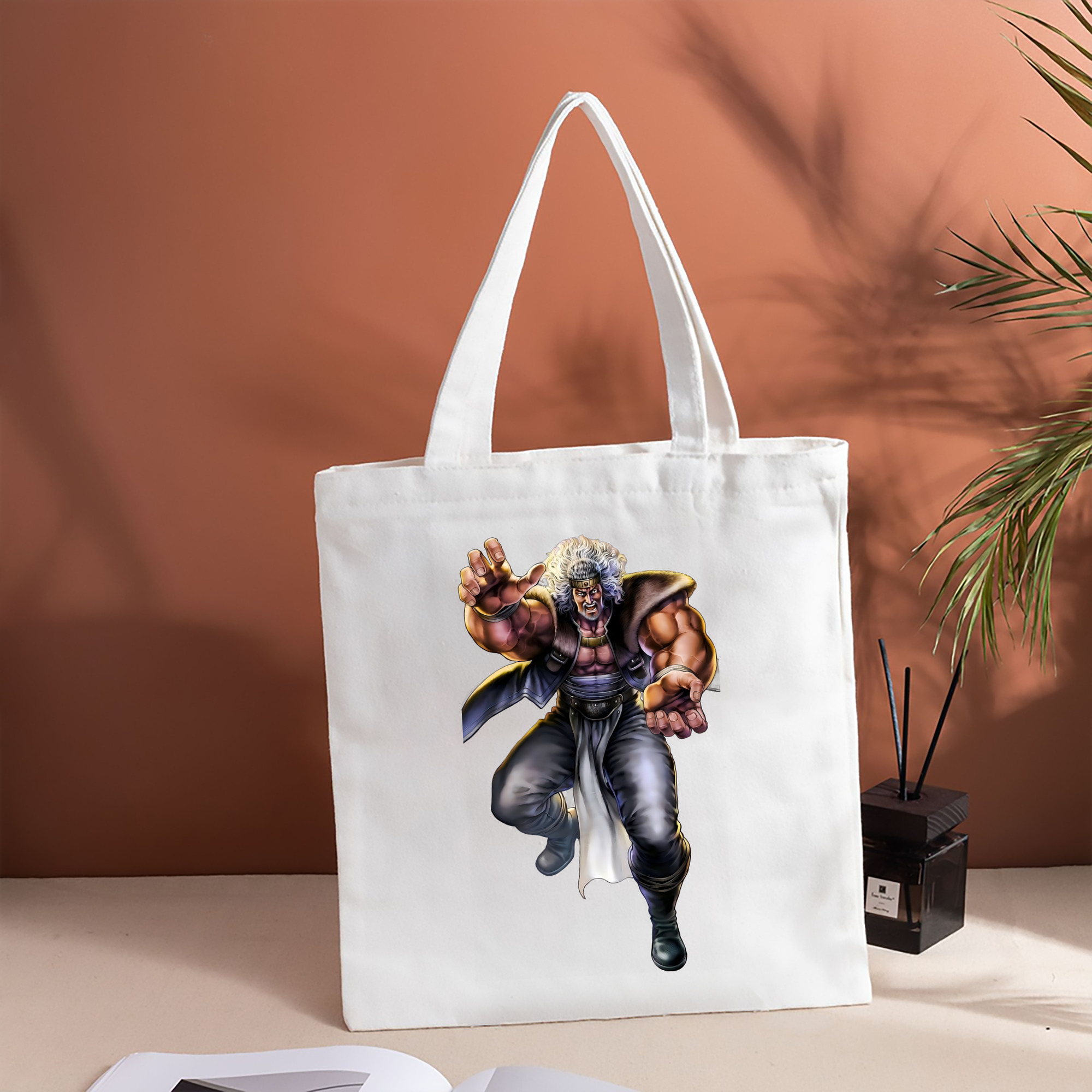 北斗の拳 Fist of the North Star 縦型キャンバス生地手提げバッグ　トートバッグ