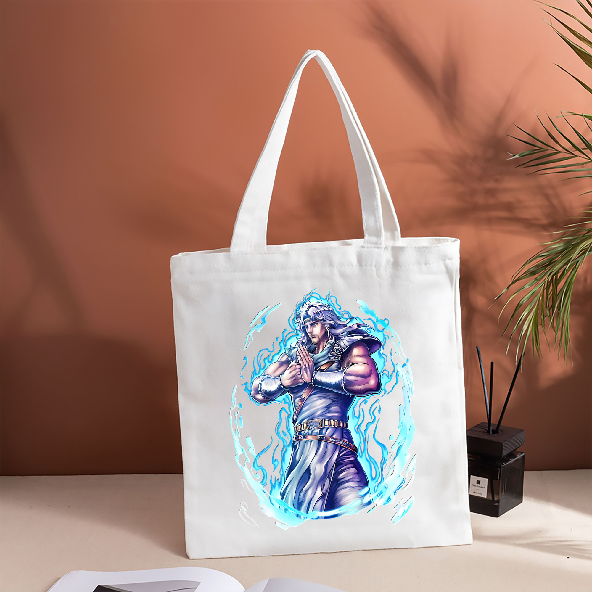 北斗の拳 Fist of the North Star 縦型キャンバス生地手提げバッグ　トートバッグ