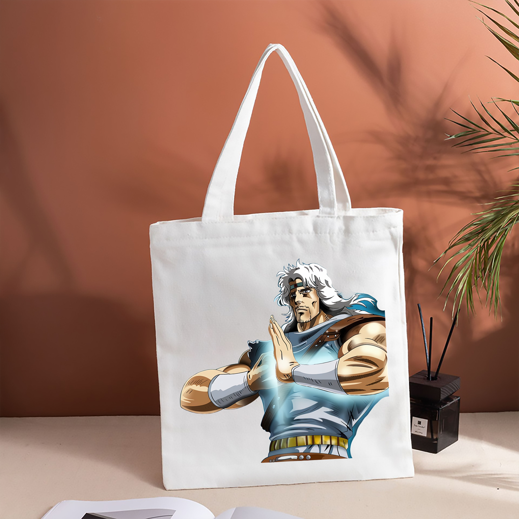北斗の拳 Fist of the North Star 縦型キャンバス生地手提げバッグ　トートバッグ