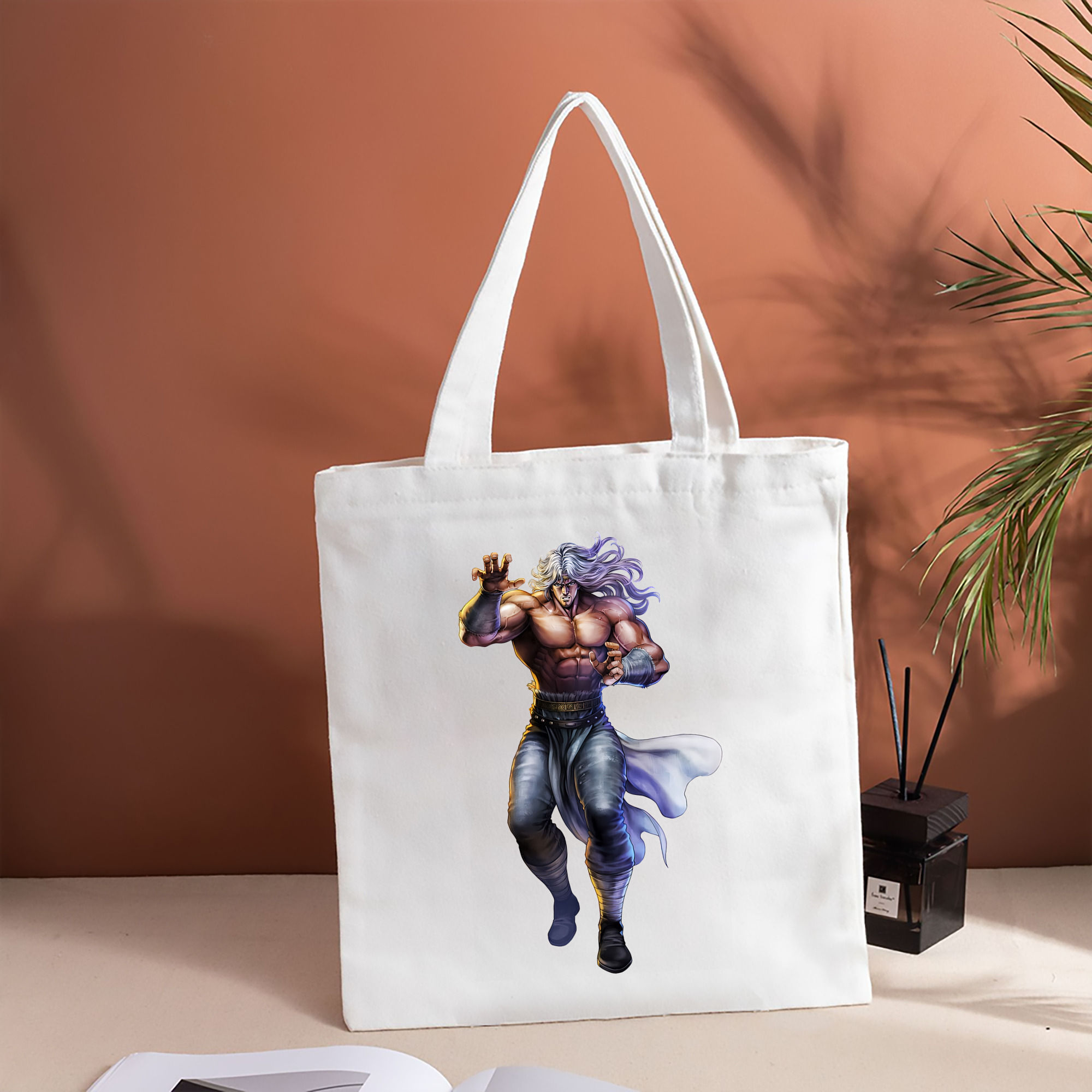 北斗の拳 Fist of the North Star 縦型キャンバス生地手提げバッグ　トートバッグ