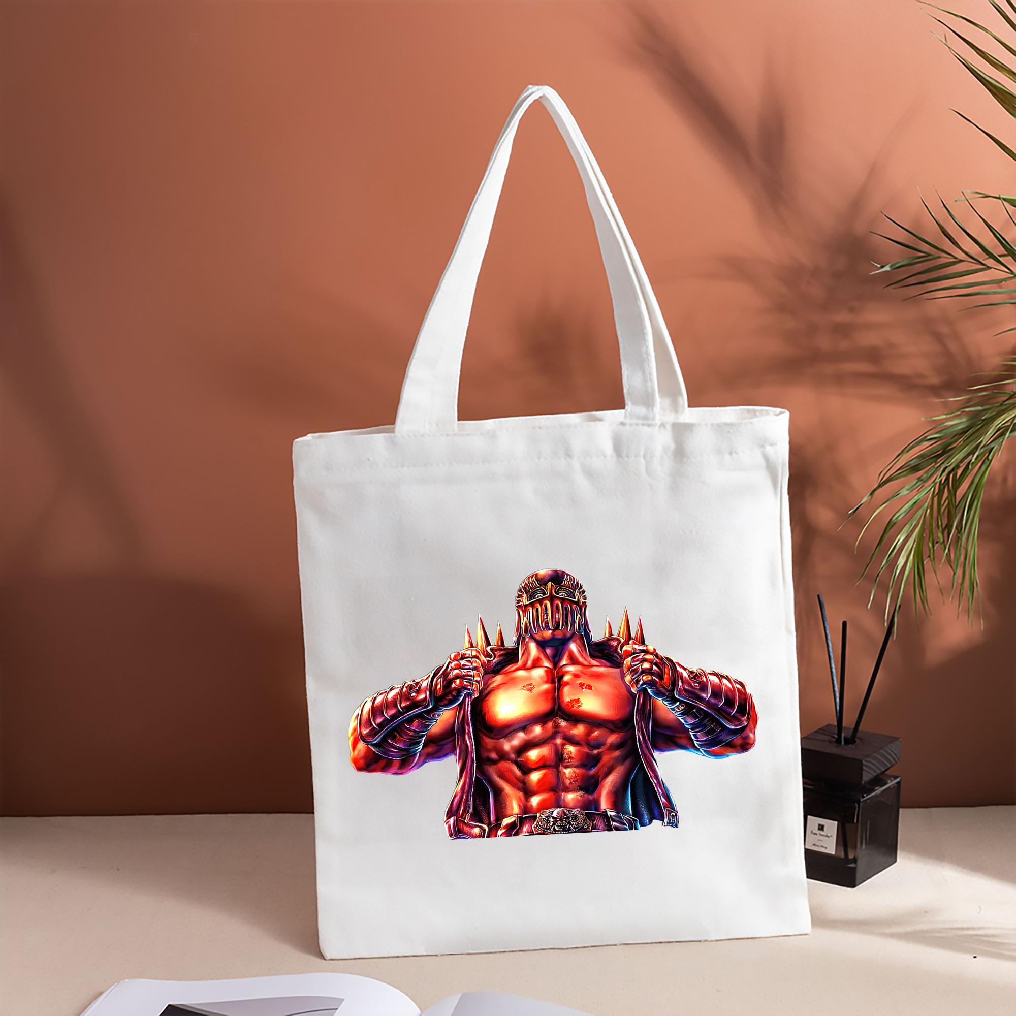 北斗の拳 Fist of the North Star 縦型キャンバス生地手提げバッグ　トートバッグ