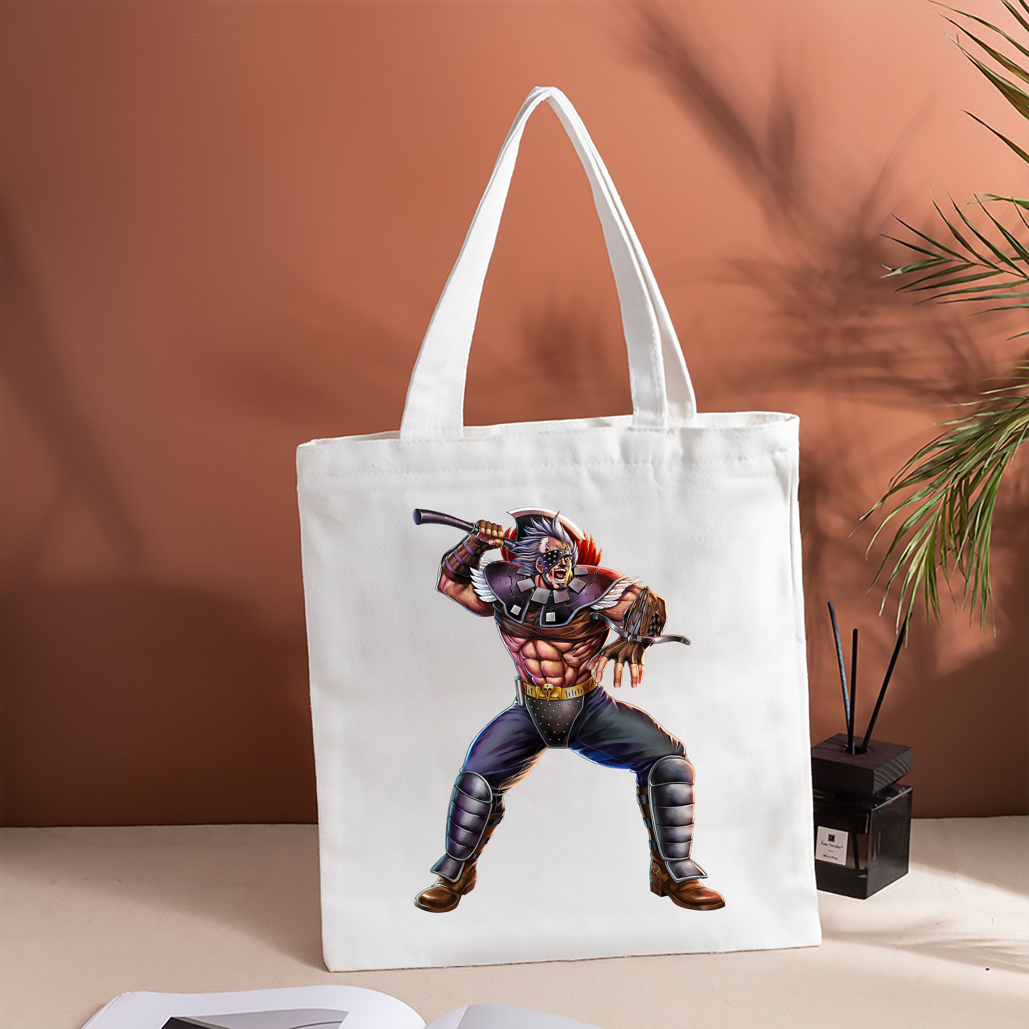 北斗の拳 Fist of the North Star 縦型キャンバス生地手提げバッグ　トートバッグ