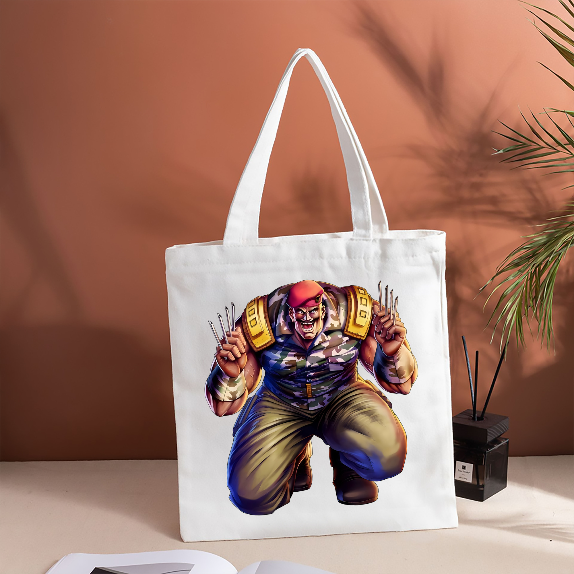 北斗の拳 Fist of the North Star 縦型キャンバス生地手提げバッグ　トートバッグ