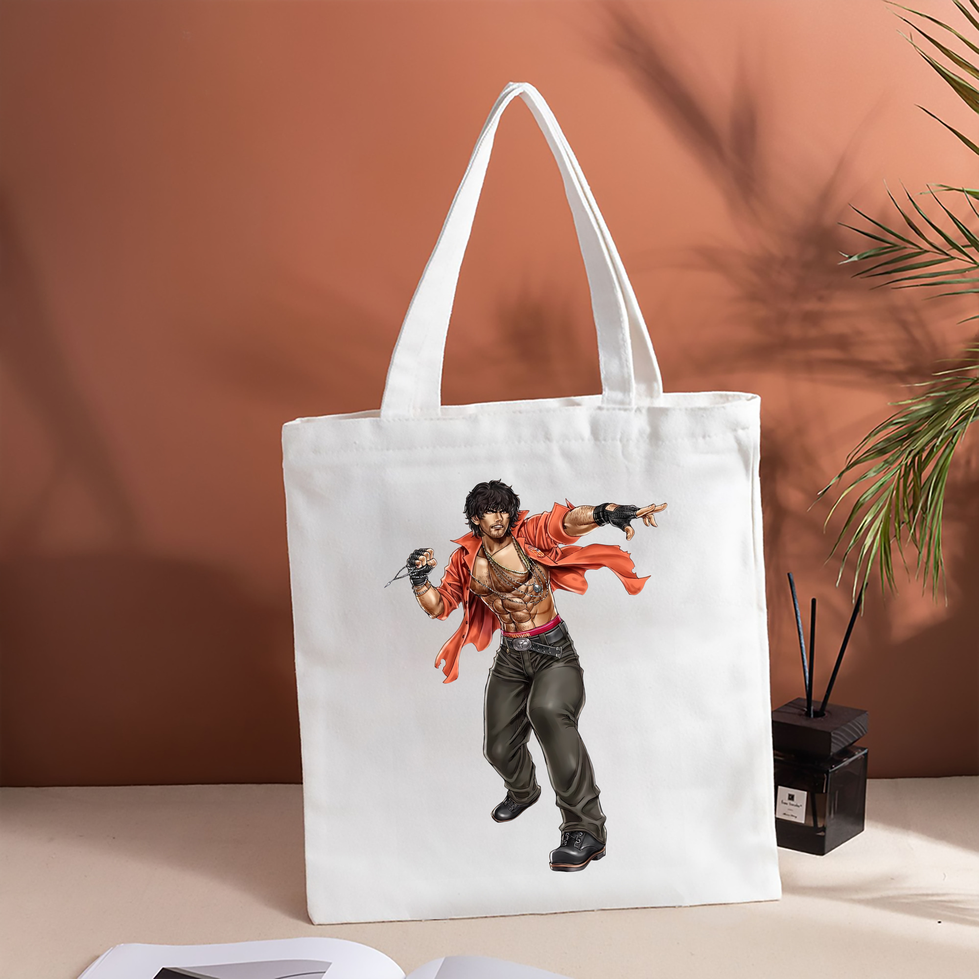 北斗の拳 Fist of the North Star 縦型キャンバス生地手提げバッグ　トートバッグ