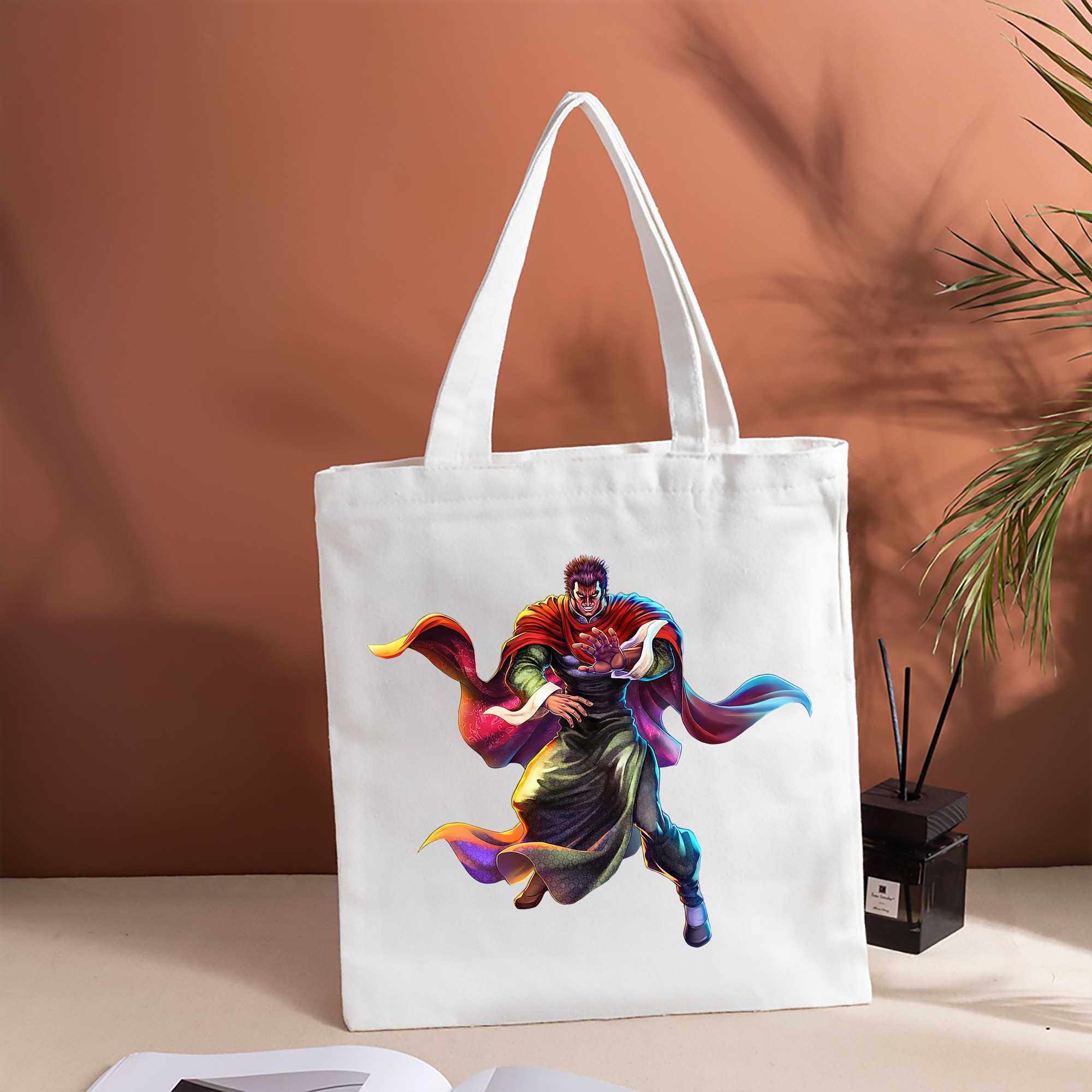北斗の拳 Fist of the North Star 縦型キャンバス生地手提げバッグ　トートバッグ