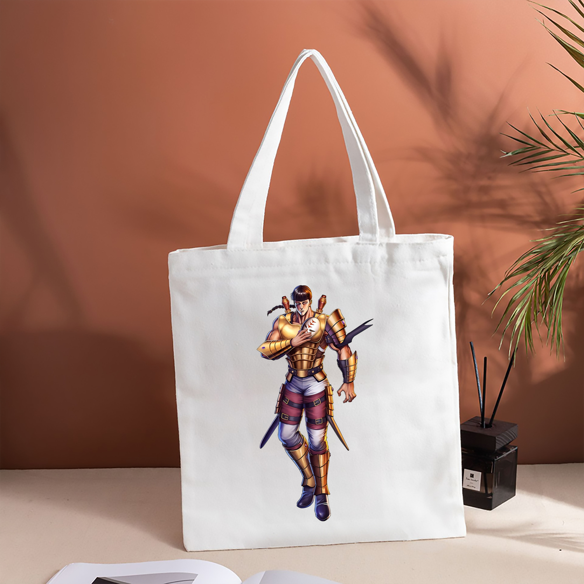 北斗の拳 Fist of the North Star 縦型キャンバス生地手提げバッグ　トートバッグ
