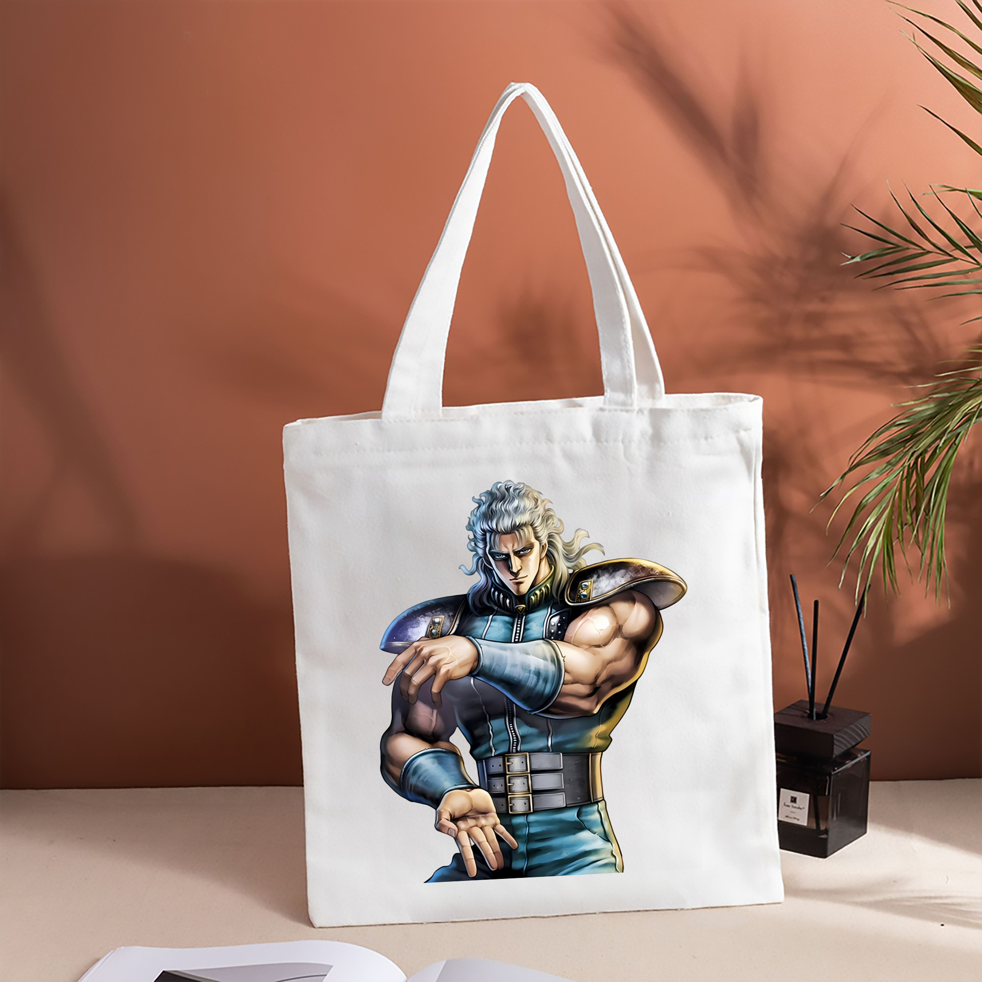 北斗の拳 Fist of the North Star 縦型キャンバス生地手提げバッグ　トートバッグ