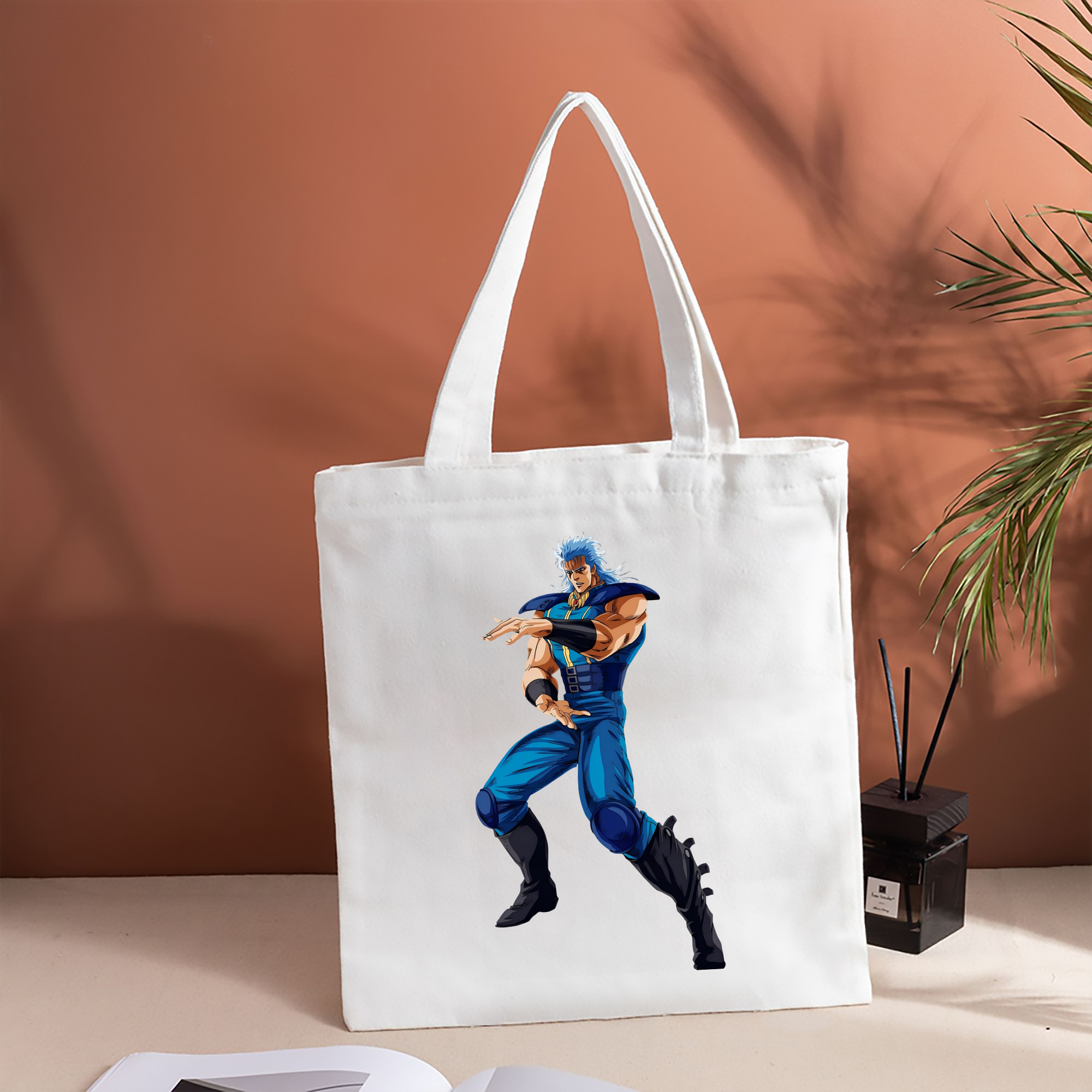 北斗の拳 Fist of the North Star 縦型キャンバス生地手提げバッグ　トートバッグ