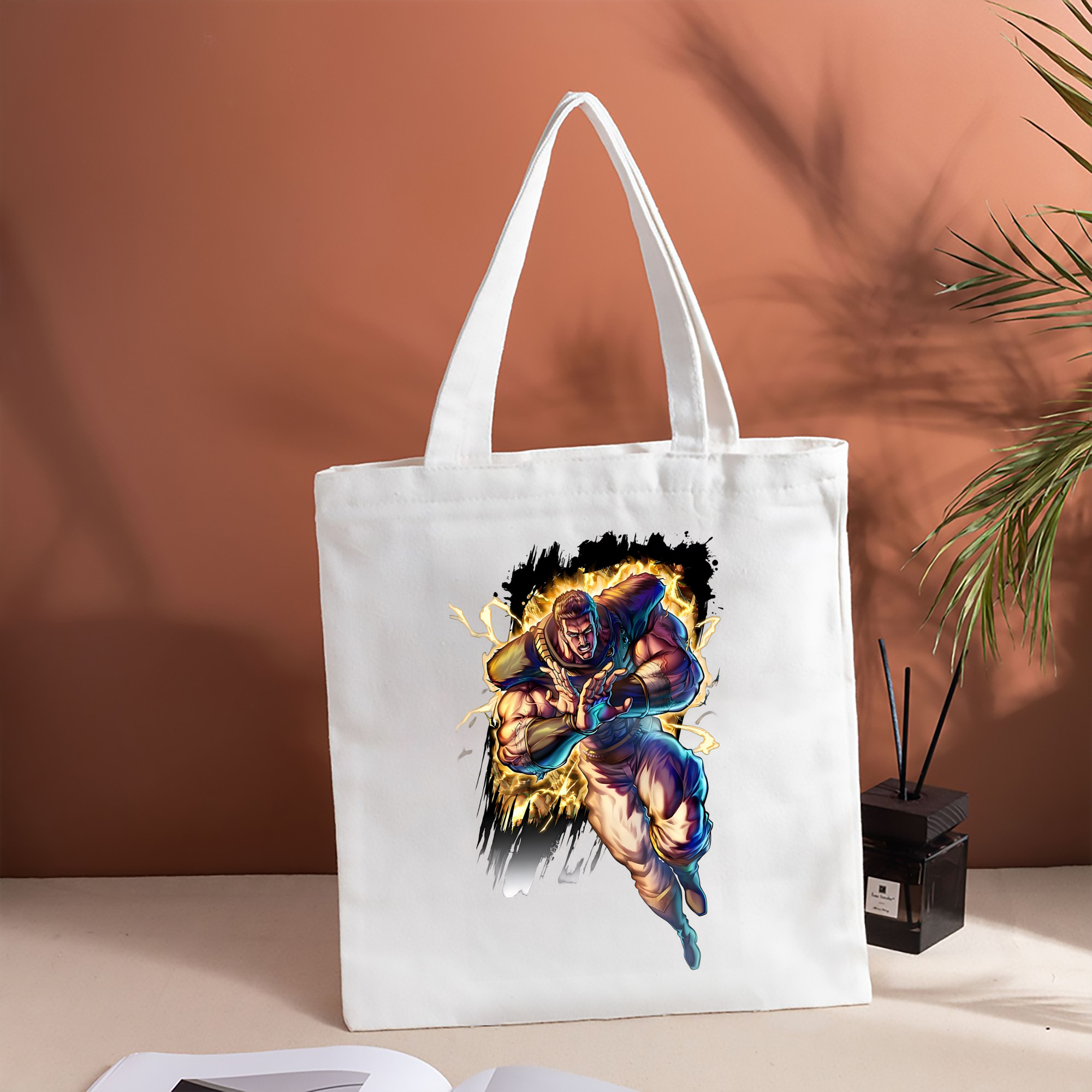 北斗の拳 Fist of the North Star 縦型キャンバス生地手提げバッグ　トートバッグ