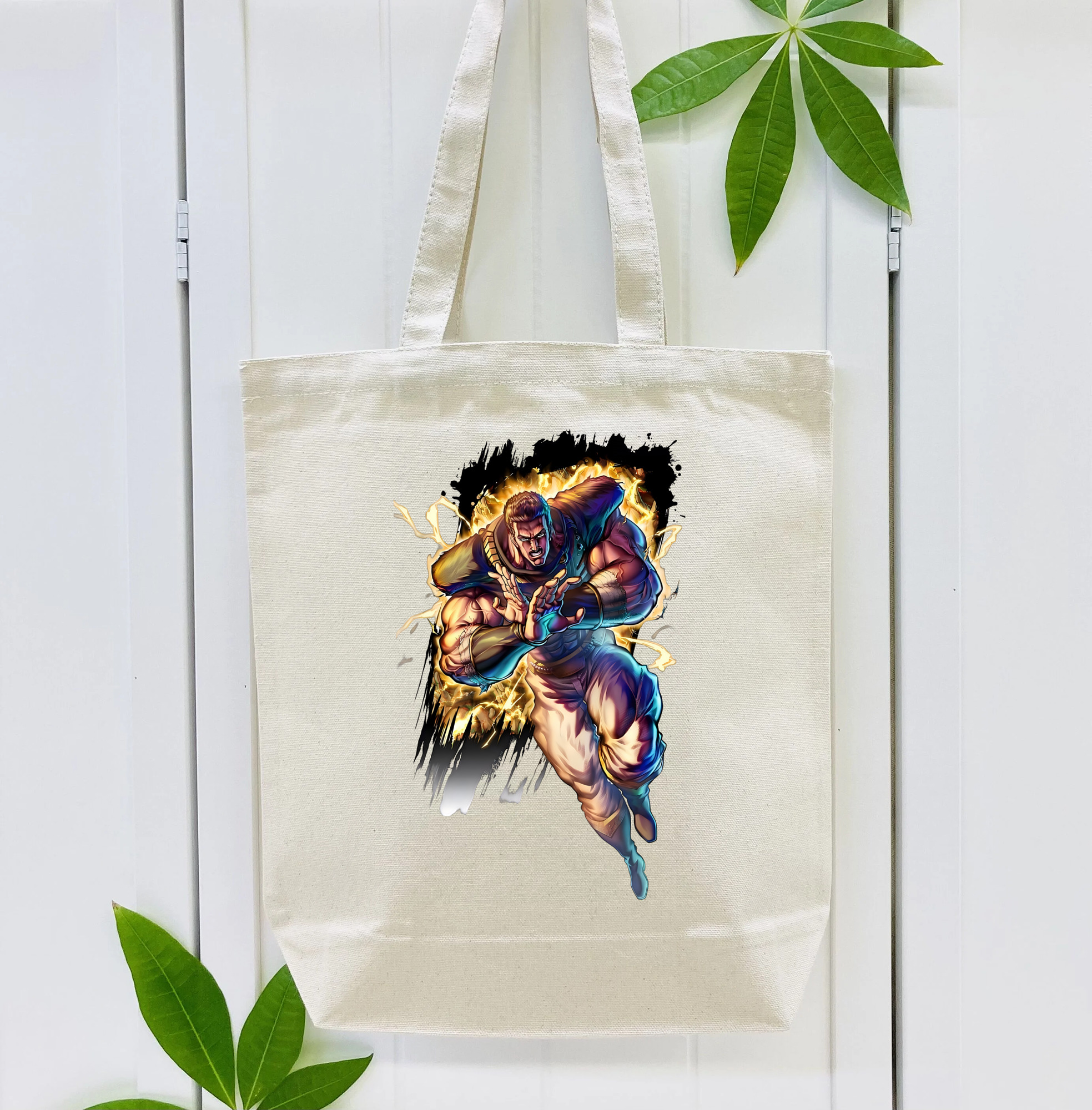 北斗の拳 Fist of the North Star 縦型キャンバス生地手提げバッグ　トートバッグ