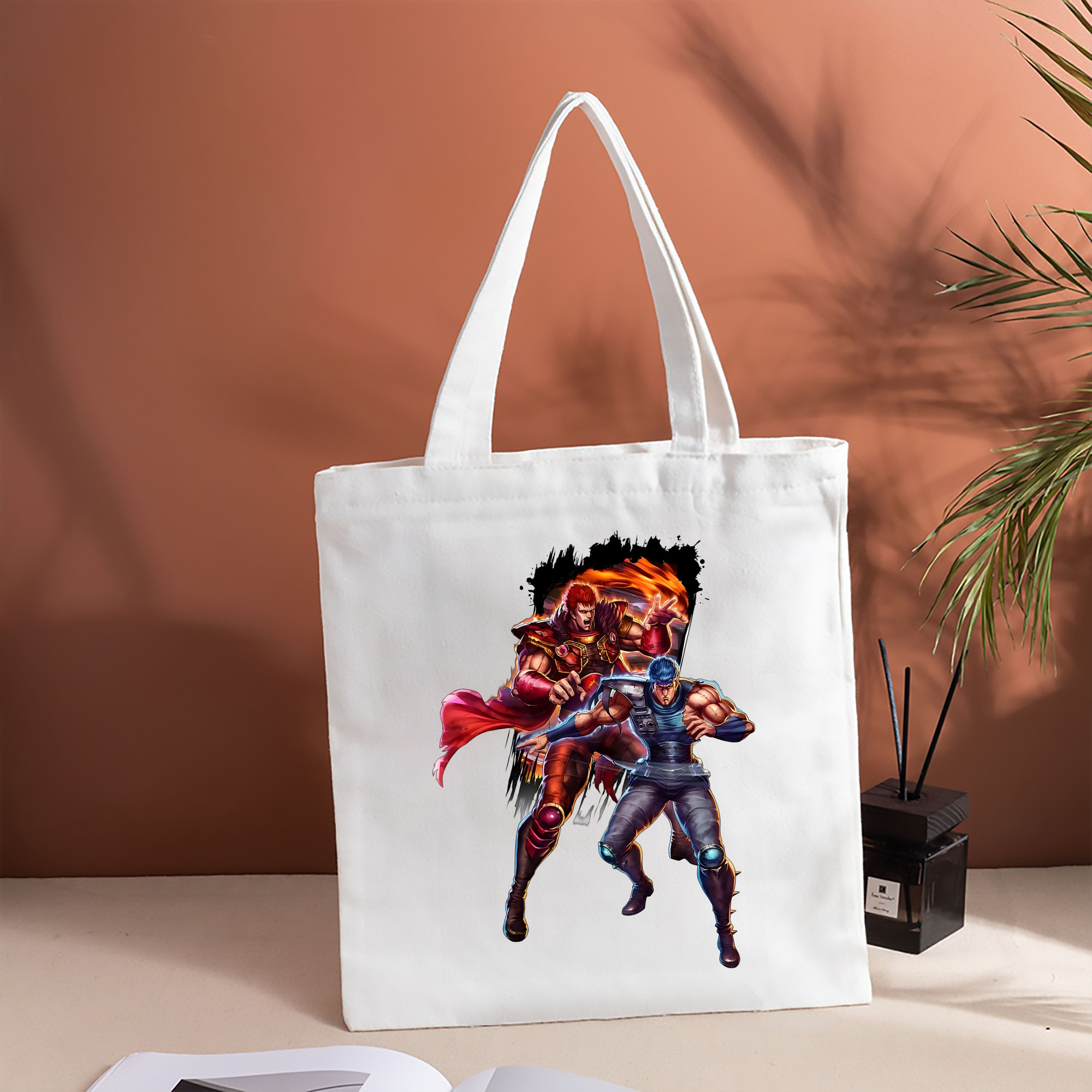 北斗の拳 Fist of the North Star 縦型キャンバス生地手提げバッグ　トートバッグ