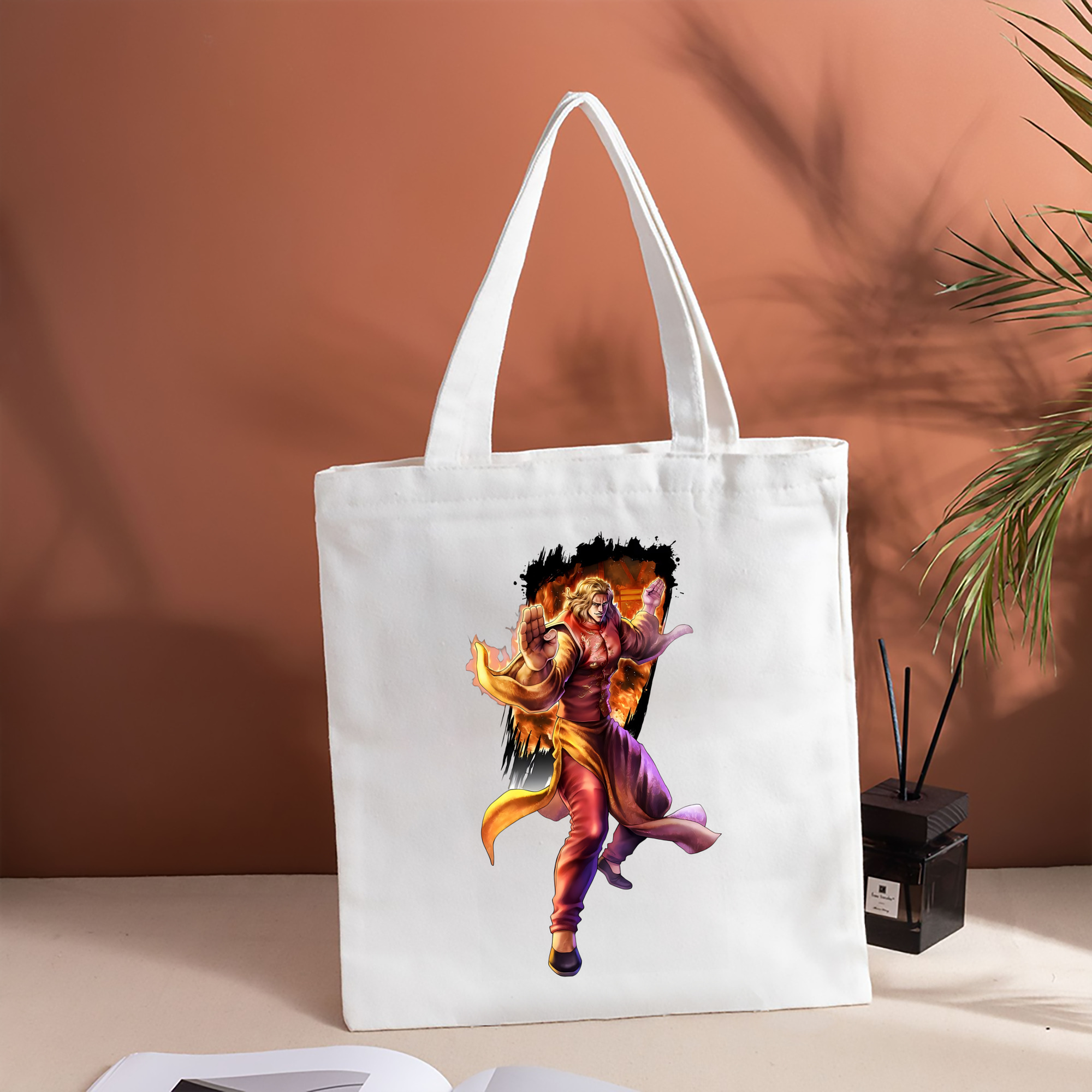 北斗の拳 Fist of the North Star 縦型キャンバス生地手提げバッグ　トートバッグ