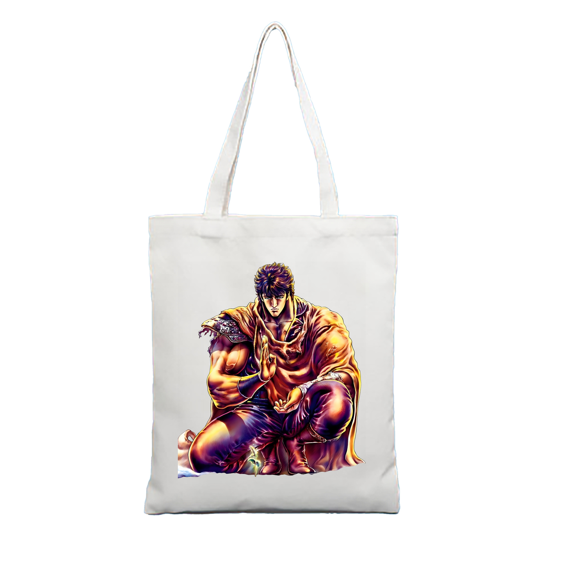 （画像用） 北斗の拳 Fist of the North Star 縦型キャンバス生地手提げバッグ　トートバッグ