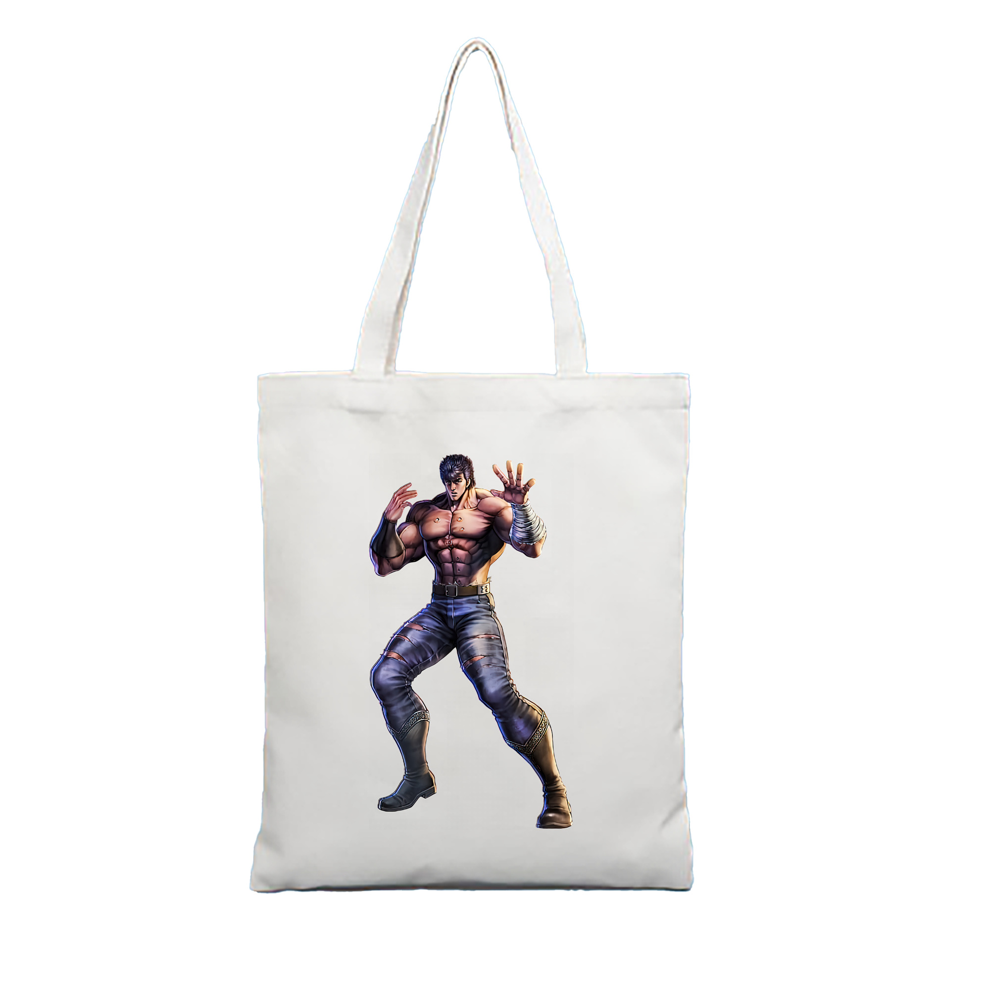 （画像用） 北斗の拳 Fist of the North Star 縦型キャンバス生地手提げバッグ　トートバッグ