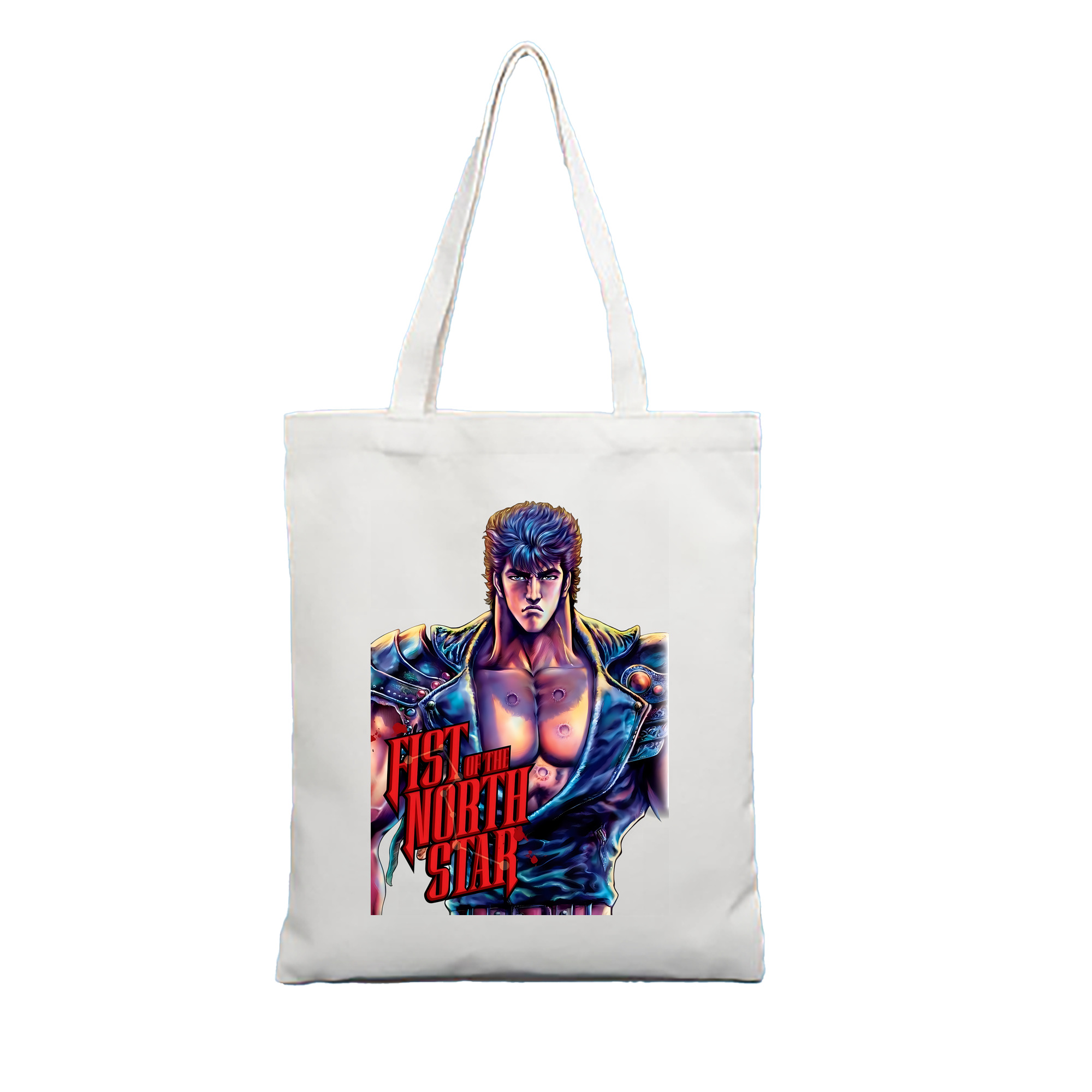 （画像用） 北斗の拳 Fist of the North Star 縦型キャンバス生地手提げバッグ　トートバッグ