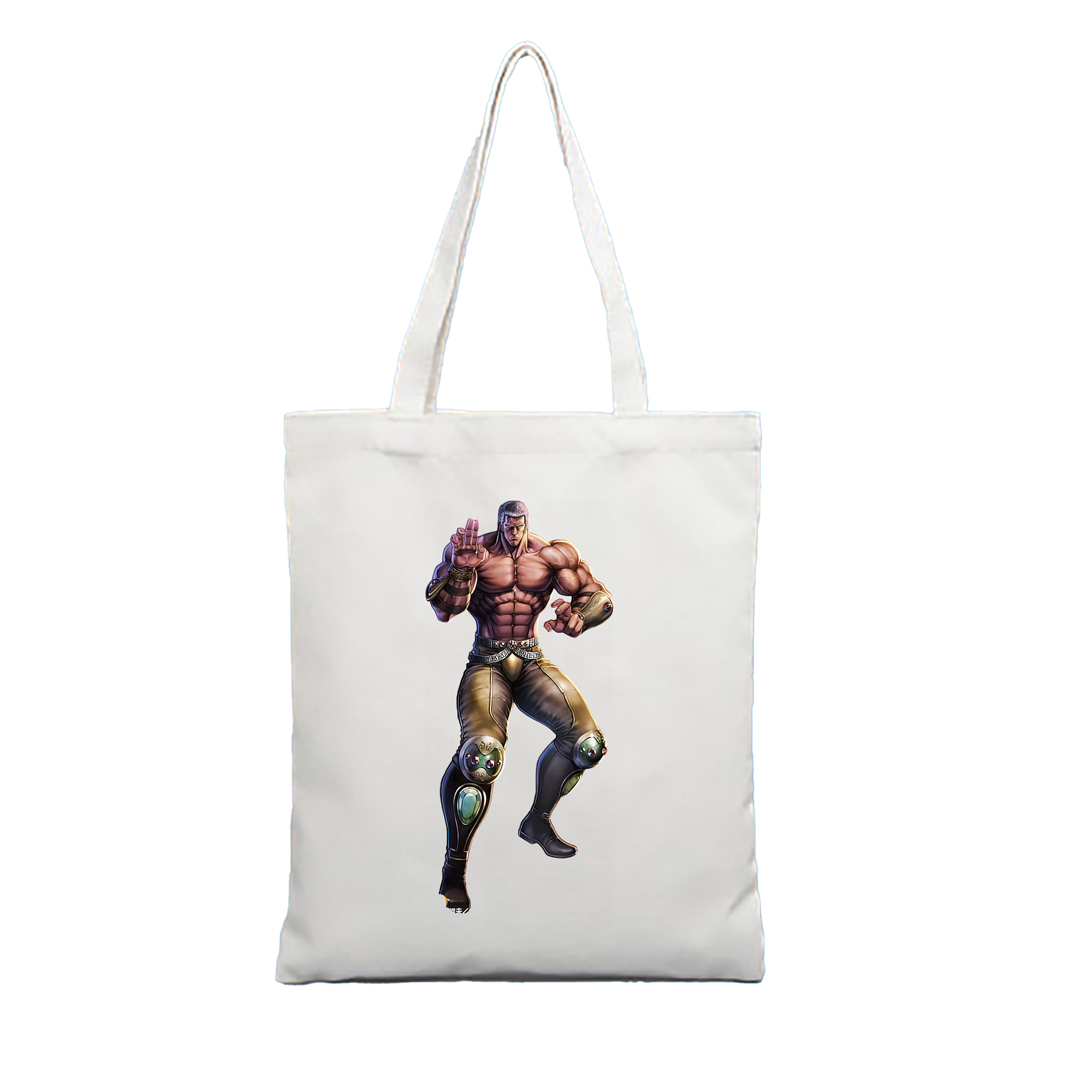（画像用） 北斗の拳 Fist of the North Star 縦型キャンバス生地手提げバッグ　トートバッグ
