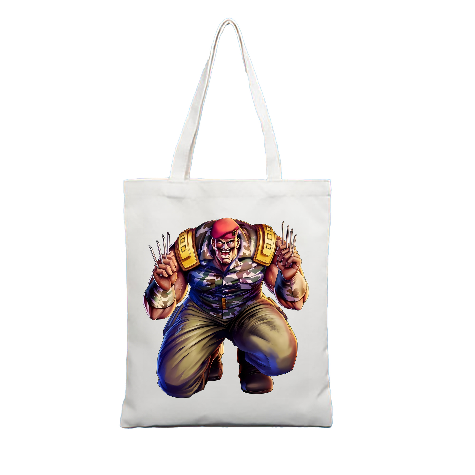 （画像用） 北斗の拳 Fist of the North Star 縦型キャンバス生地手提げバッグ　トートバッグ