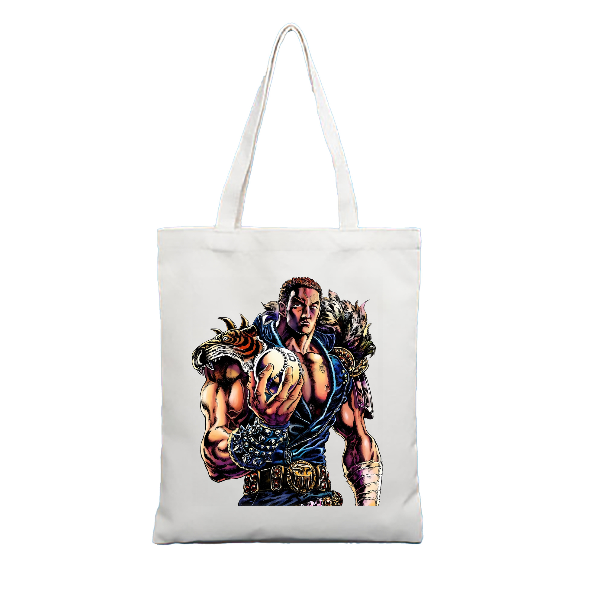 （画像用） 北斗の拳 Fist of the North Star 縦型キャンバス生地手提げバッグ　トートバッグ