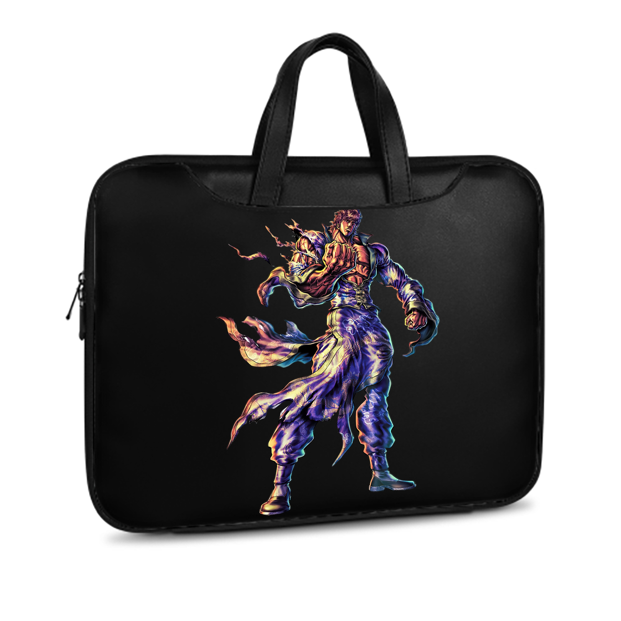 （画像用） 北斗の拳 Fist of the North Star レザーラップトップバッグ　ノートパソコンケース
