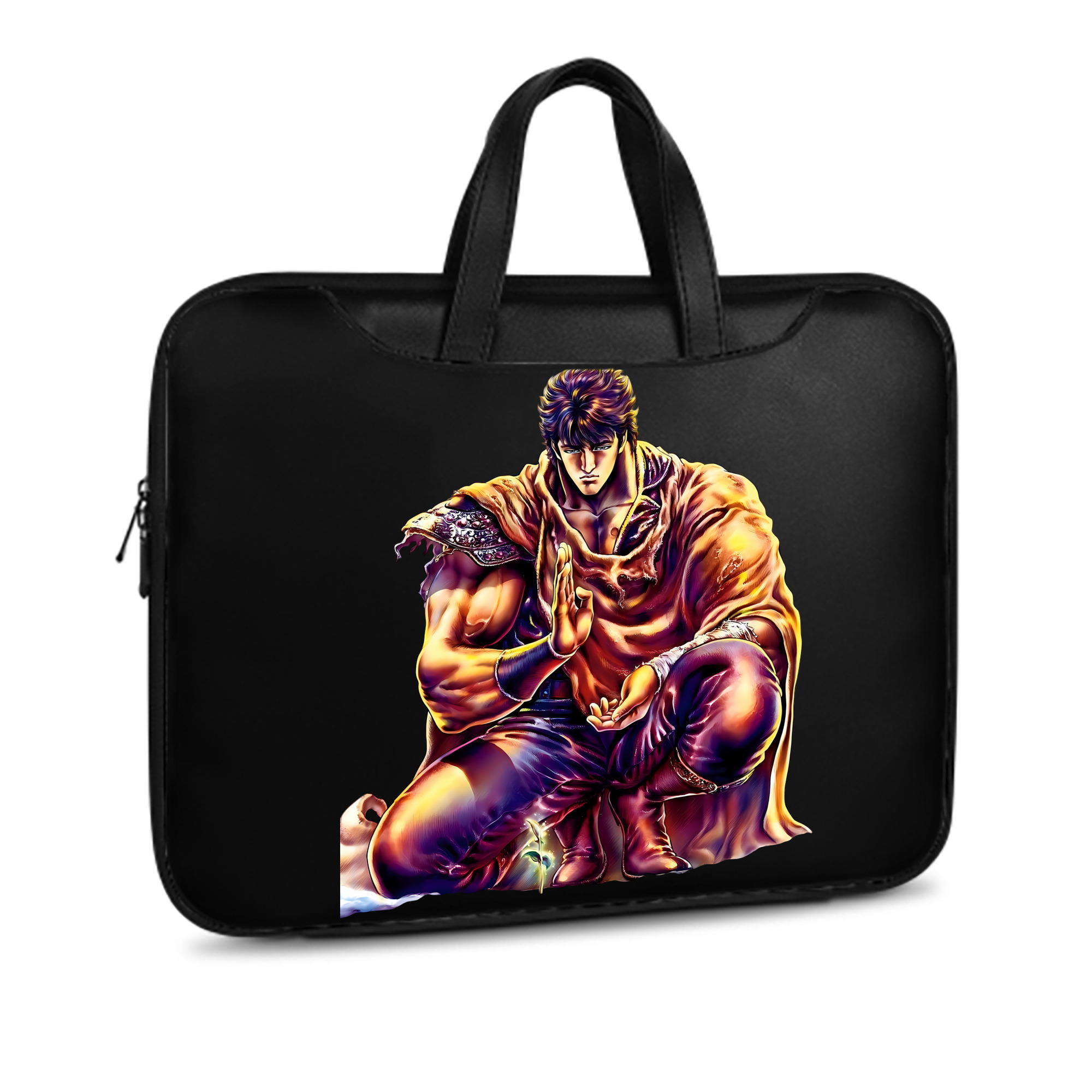 （画像用） 北斗の拳 Fist of the North Star レザーラップトップバッグ　ノートパソコンケース