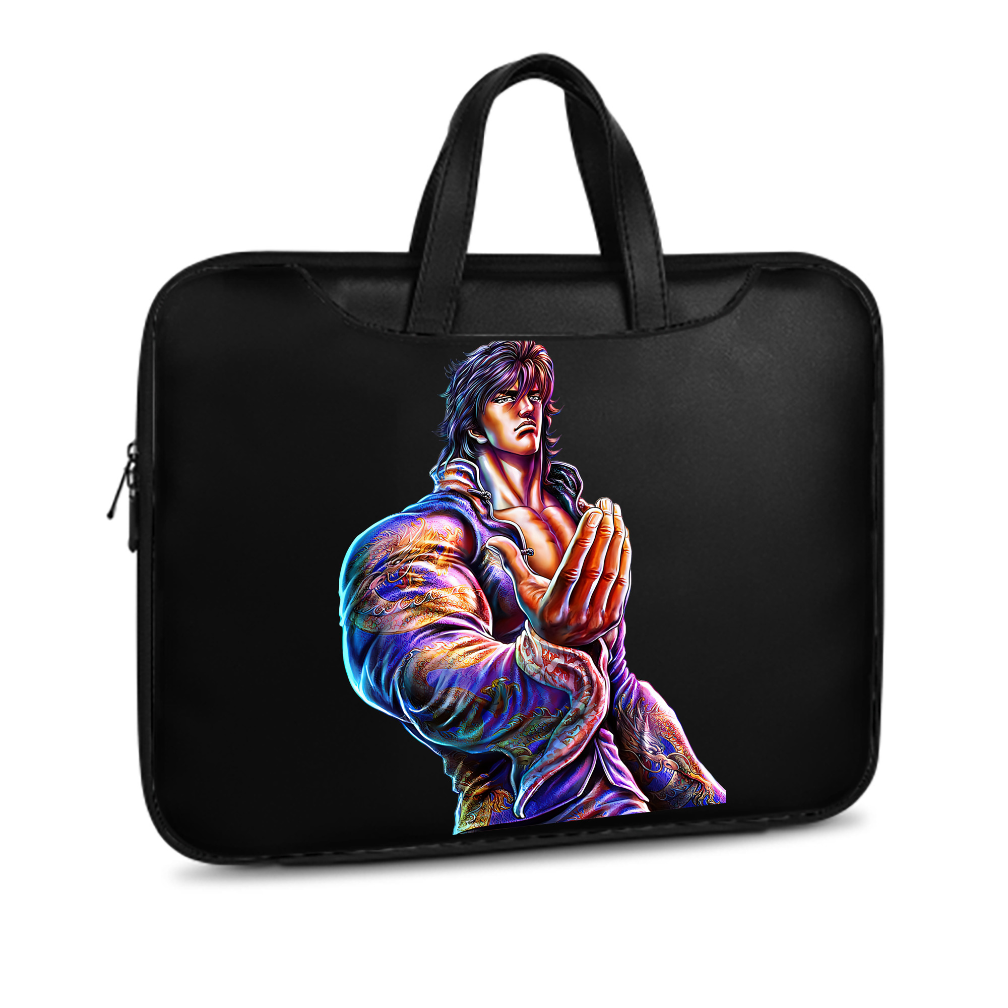 （画像用） 北斗の拳 Fist of the North Star レザーラップトップバッグ　ノートパソコンケース