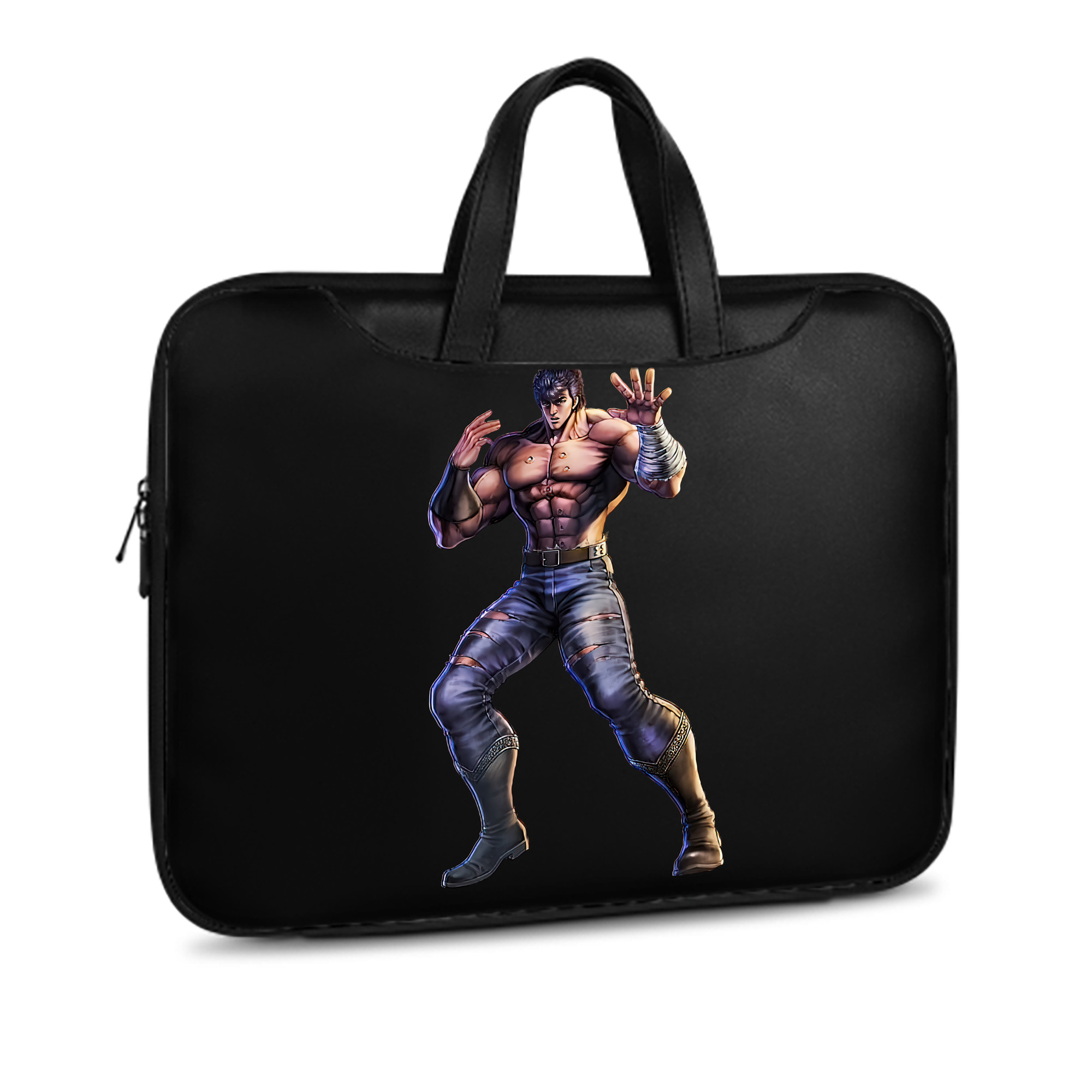 （画像用） 北斗の拳 Fist of the North Star レザーラップトップバッグ　ノートパソコンケース